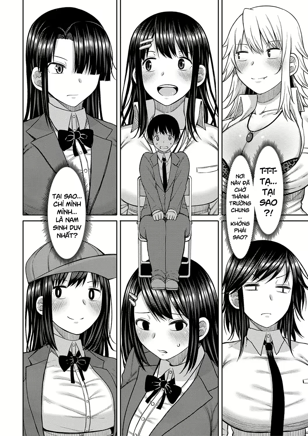 HentaiVN.net - Ảnh 4 - Kotoshi kara Kyougaku no Gakkou ni Nyuugaku shitara Otoko ga Boku dake datta - Chap 1