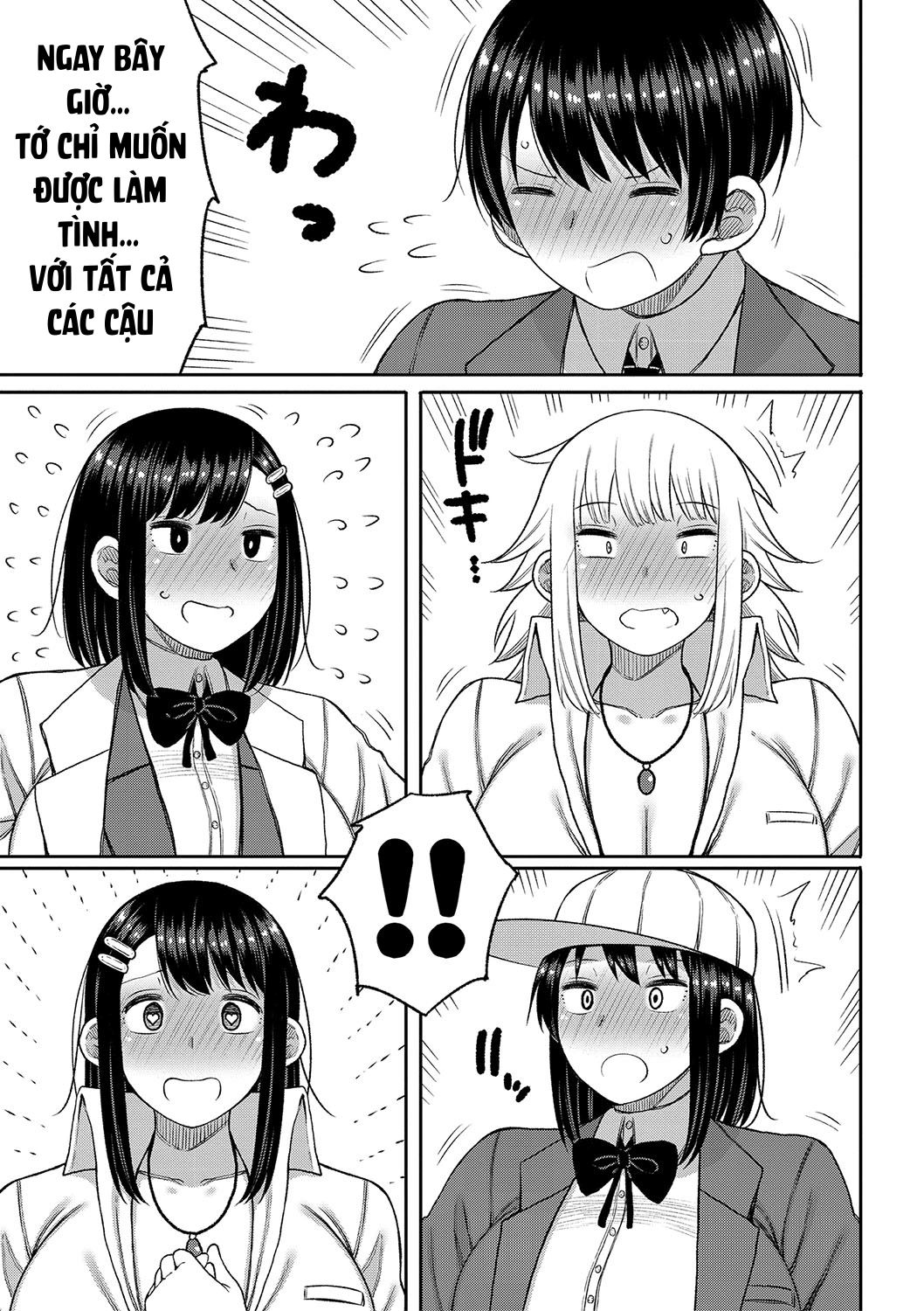 HentaiVN.net - Ảnh 17 - Kotoshi kara Kyougaku no Gakkou ni Nyuugaku shitara Otoko ga Boku dake datta - Chap 7