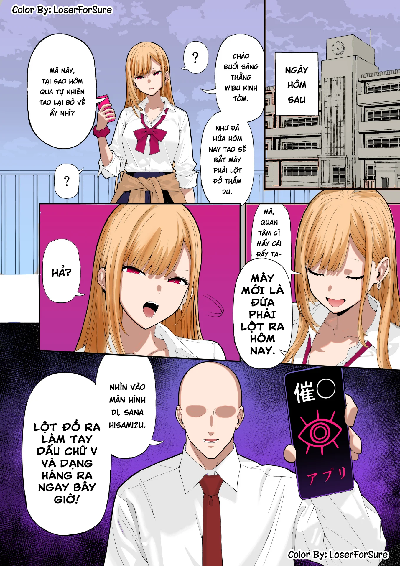 HentaiVN.net - Ảnh 7 - Thôi Miên Em Gyaru Hay Bắt Nạt Bằng 0 App - Chap 2