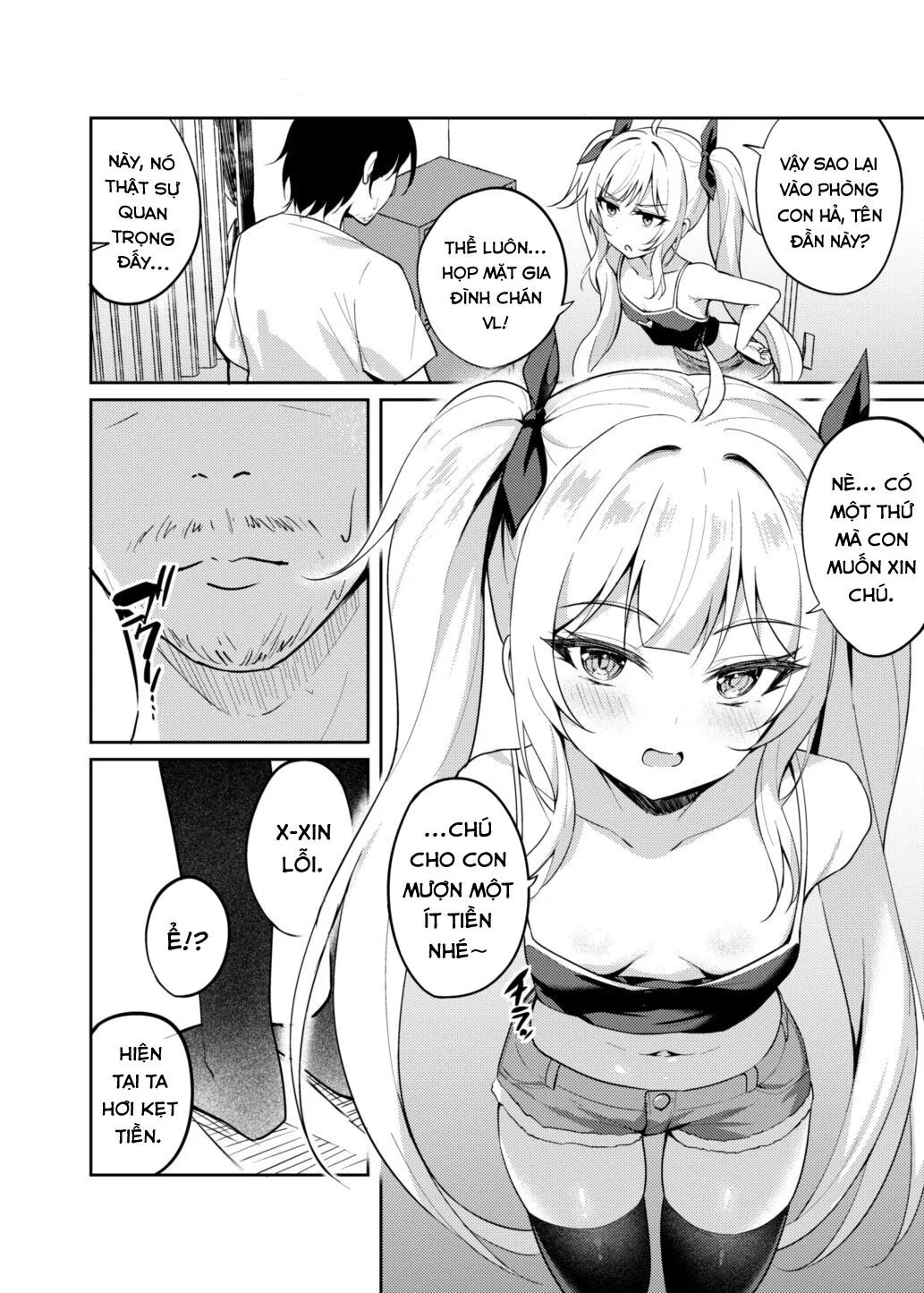 HentaiVN.net - Ảnh 5 - Ông chú dạy cháu gái bố láo bằng cách thôi miên. [Mesugaki Wakarase Saimin ; Bitch Girl Obedience Hypno] - Chap 1