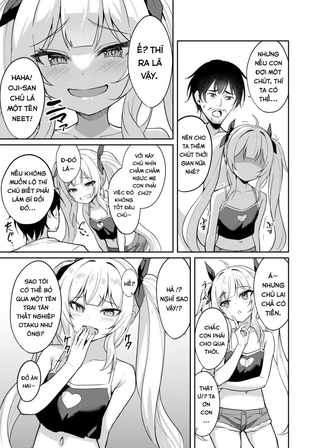 HentaiVN.net - Ảnh 6 - Ông chú dạy cháu gái bố láo bằng cách thôi miên. [Mesugaki Wakarase Saimin ; Bitch Girl Obedience Hypno] - Chap 1