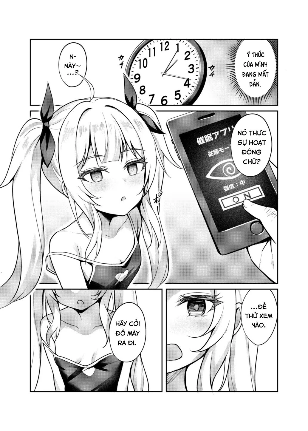 HentaiVN.net - Ảnh 9 - Ông chú dạy cháu gái bố láo bằng cách thôi miên. [Mesugaki Wakarase Saimin ; Bitch Girl Obedience Hypno] - Chap 1