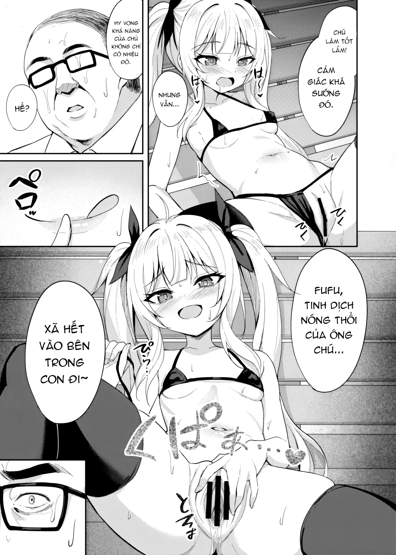 HentaiVN.net - Ảnh 13 - Ông chú dạy cháu gái bố láo bằng cách thôi miên. [Mesugaki Wakarase Saimin ; Bitch Girl Obedience Hypno] - Chap 2