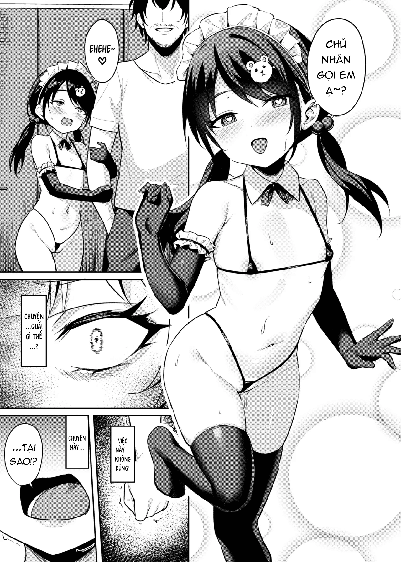 HentaiVN.net - Ảnh 15 - Ông chú dạy cháu gái bố láo bằng cách thôi miên. [Mesugaki Wakarase Saimin ; Bitch Girl Obedience Hypno] - Chap 3