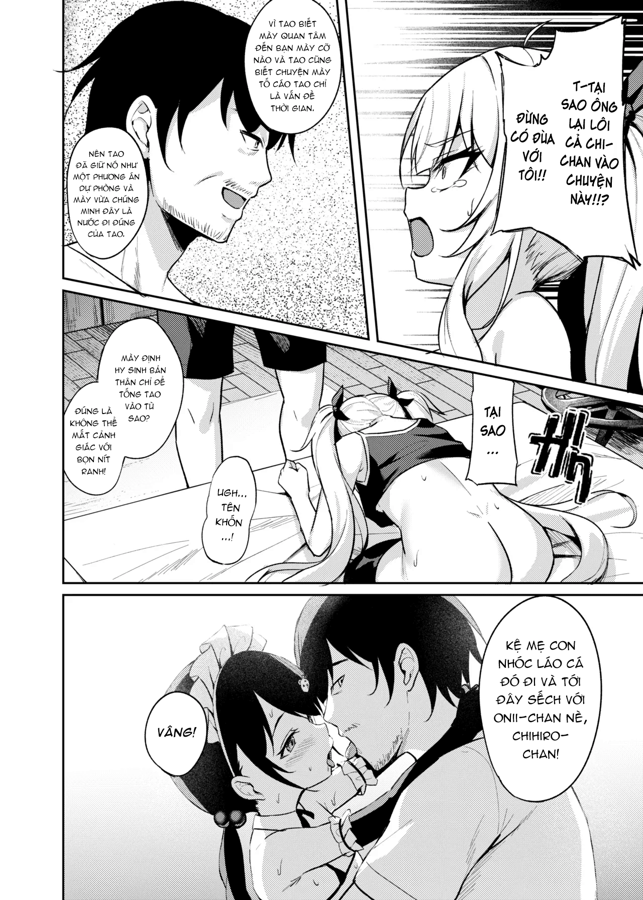 HentaiVN.net - Ảnh 16 - Ông chú dạy cháu gái bố láo bằng cách thôi miên. [Mesugaki Wakarase Saimin ; Bitch Girl Obedience Hypno] - Chap 3