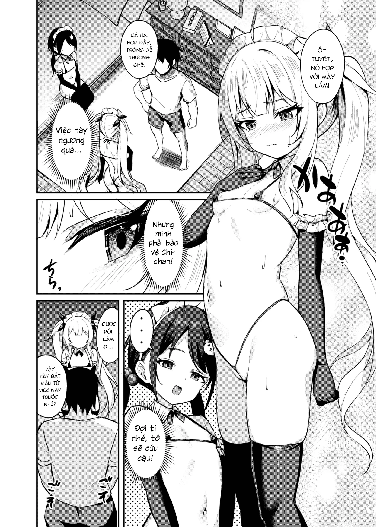 HentaiVN.net - Ảnh 18 - Ông chú dạy cháu gái bố láo bằng cách thôi miên. [Mesugaki Wakarase Saimin ; Bitch Girl Obedience Hypno] - Chap 3