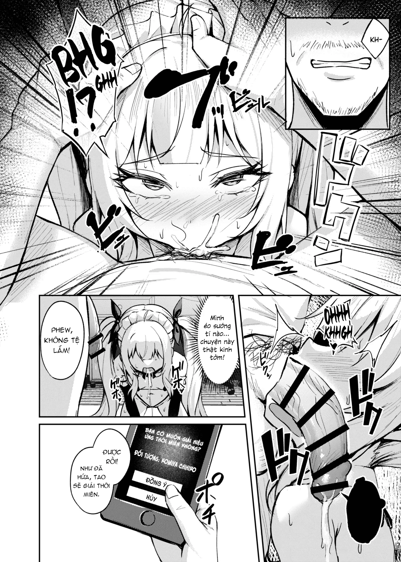 HentaiVN.net - Ảnh 22 - Ông chú dạy cháu gái bố láo bằng cách thôi miên. [Mesugaki Wakarase Saimin ; Bitch Girl Obedience Hypno] - Chap 3