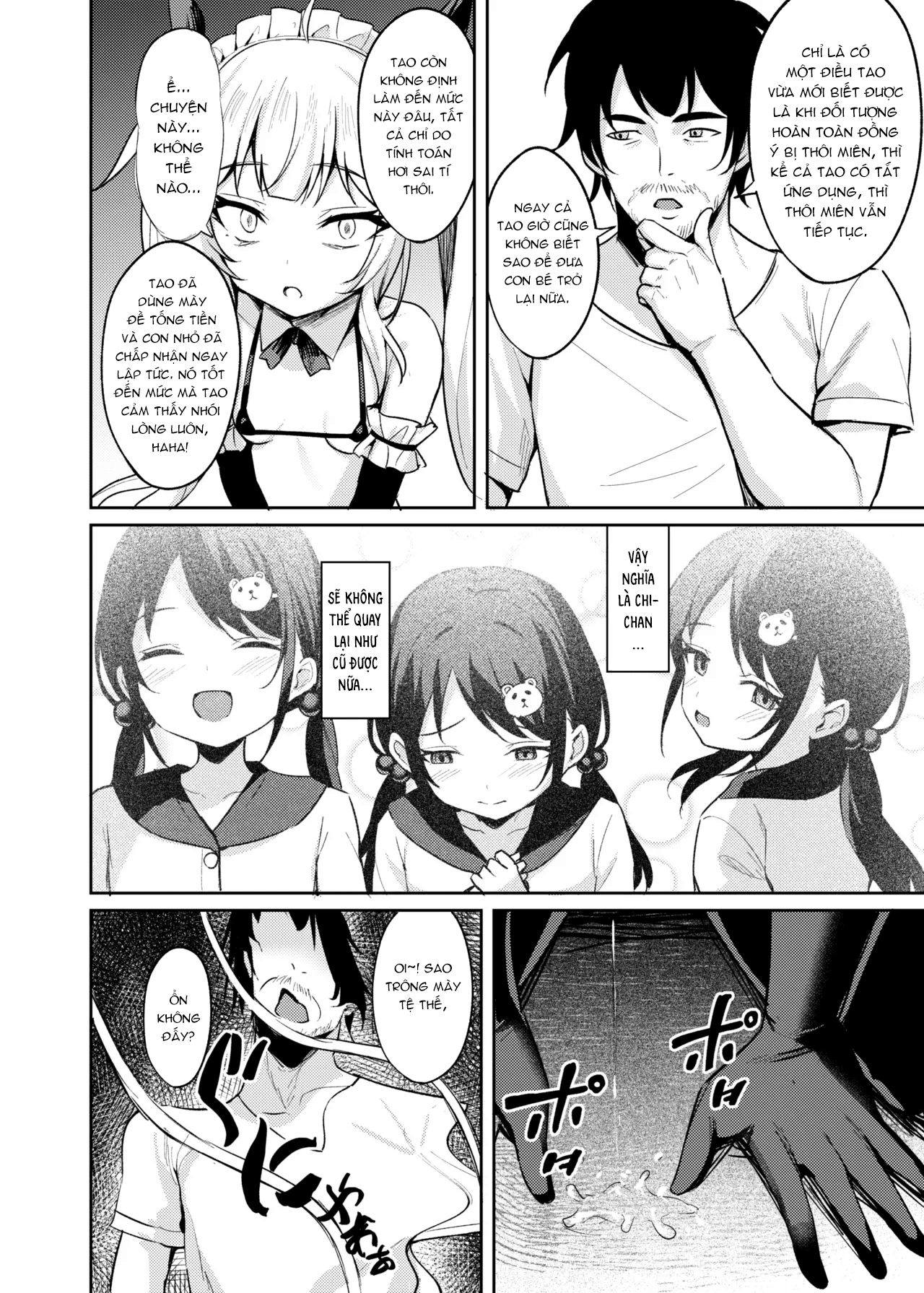 HentaiVN.net - Ảnh 26 - Ông chú dạy cháu gái bố láo bằng cách thôi miên. [Mesugaki Wakarase Saimin ; Bitch Girl Obedience Hypno] - Chap 3