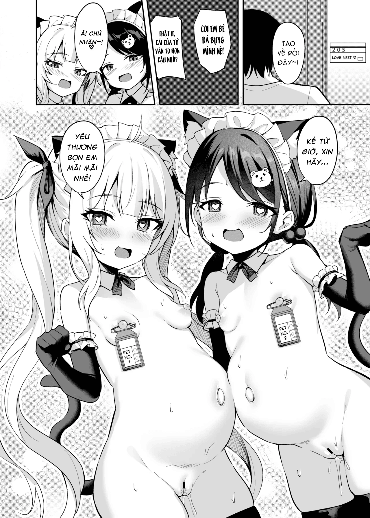 HentaiVN.net - Ảnh 42 - Ông chú dạy cháu gái bố láo bằng cách thôi miên. [Mesugaki Wakarase Saimin ; Bitch Girl Obedience Hypno] - Chap 3