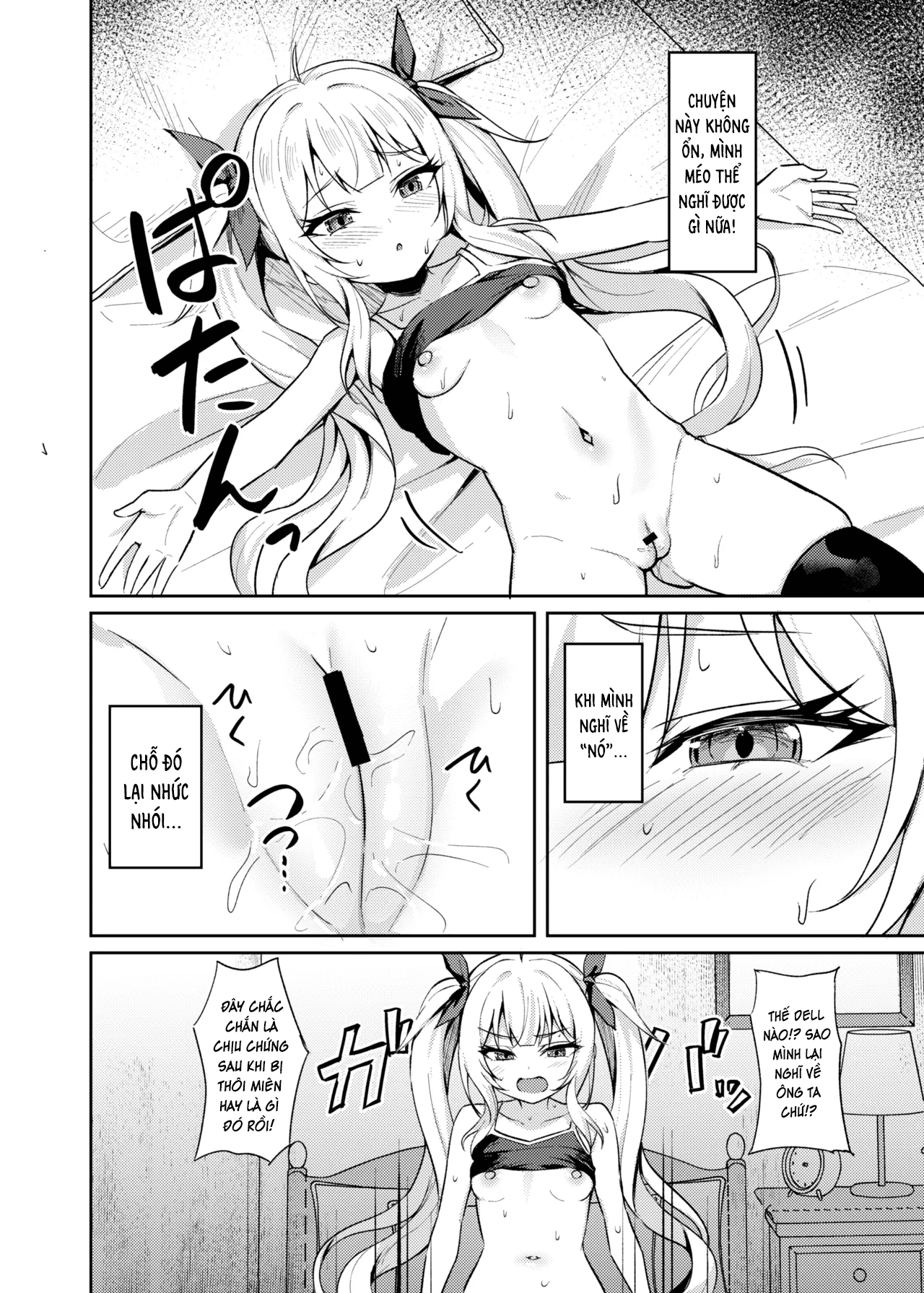 HentaiVN.net - Ảnh 10 - Ông chú dạy cháu gái bố láo bằng cách thôi miên. [Mesugaki Wakarase Saimin ; Bitch Girl Obedience Hypno] - Chap 3