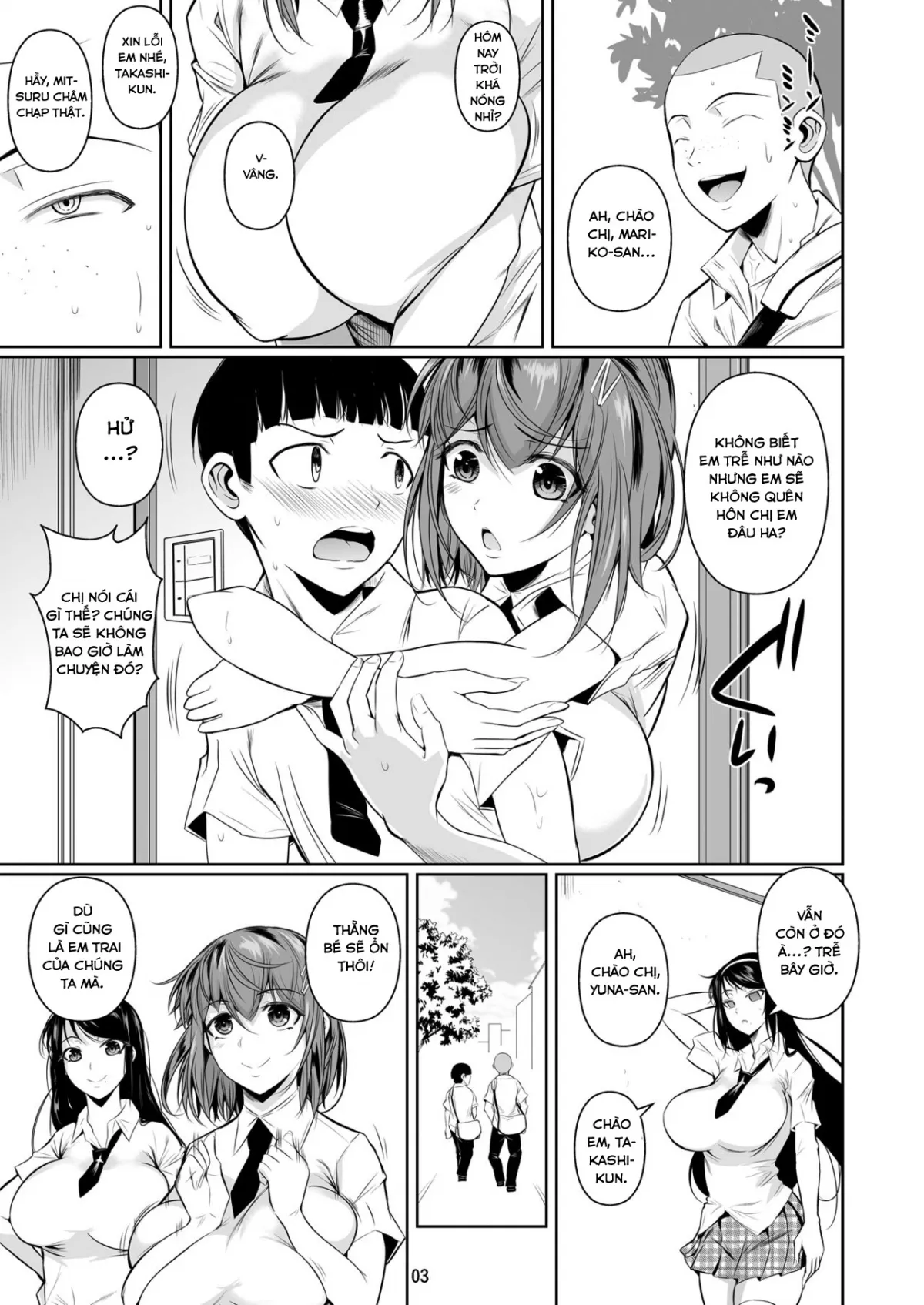 HentaiVN.net - Ảnh 7 - Những người chị cao cả [Touchuukasou; Người chị cao cả] - Chap 1
