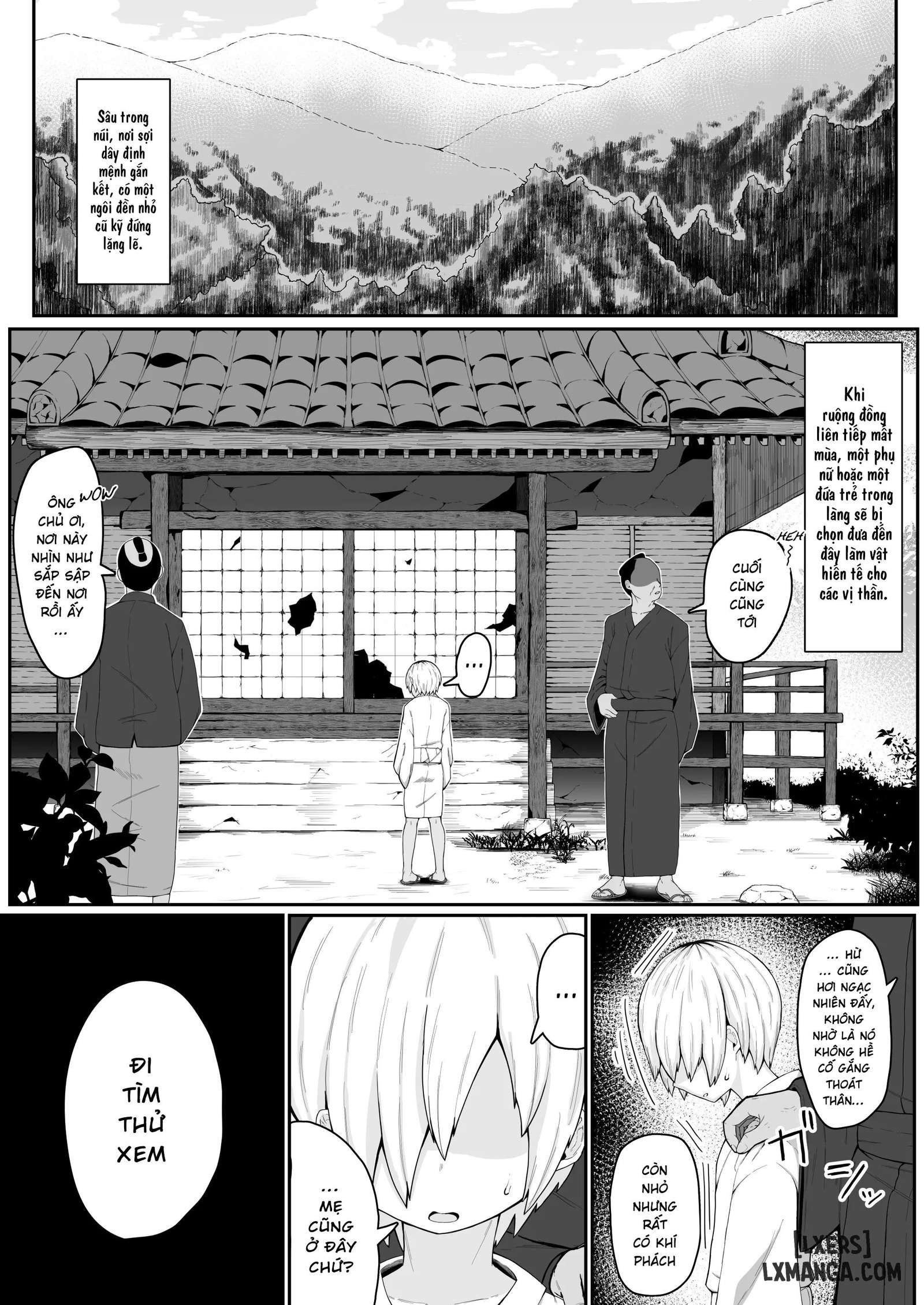 HentaiVN.net - Ảnh 3 - Ikenie Boshi Koubi -Mura no Ikenie to Natta Boshi wa Yami no Soko de Eikyuu ni Koubi Suru - Chap 1