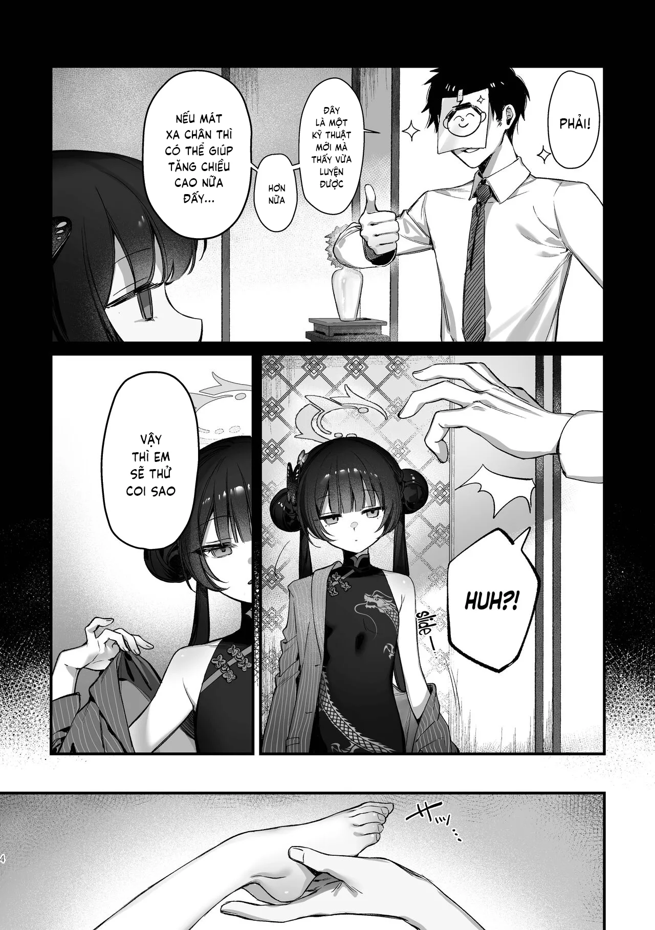 HentaiVN.net - Ảnh 4 - Cùng mát xa nào chủ tịch Kisaki!! - Chap 1