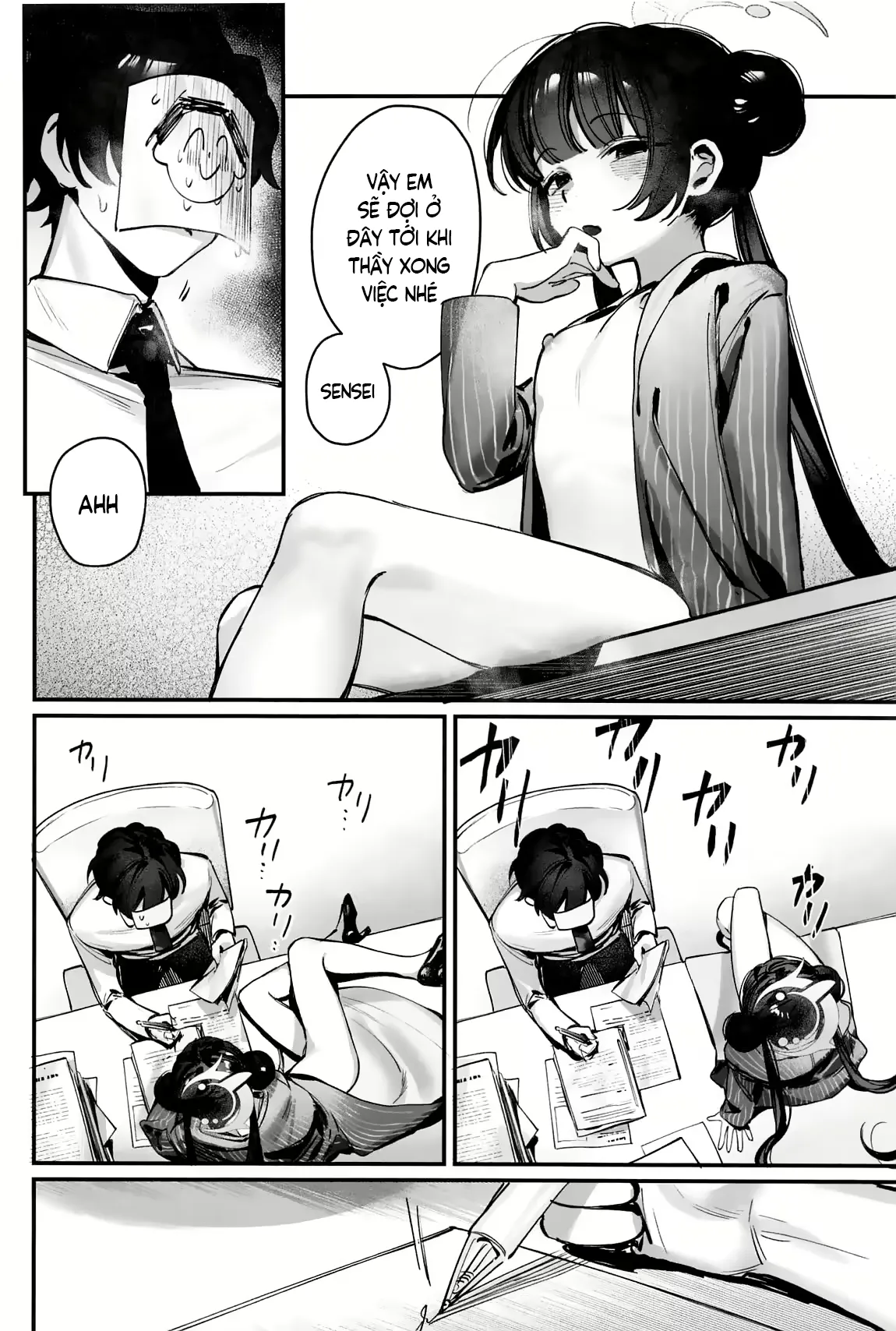 HentaiVN.net - Ảnh 8 - Cùng mát xa nào chủ tịch Kisaki!! - Chap 3