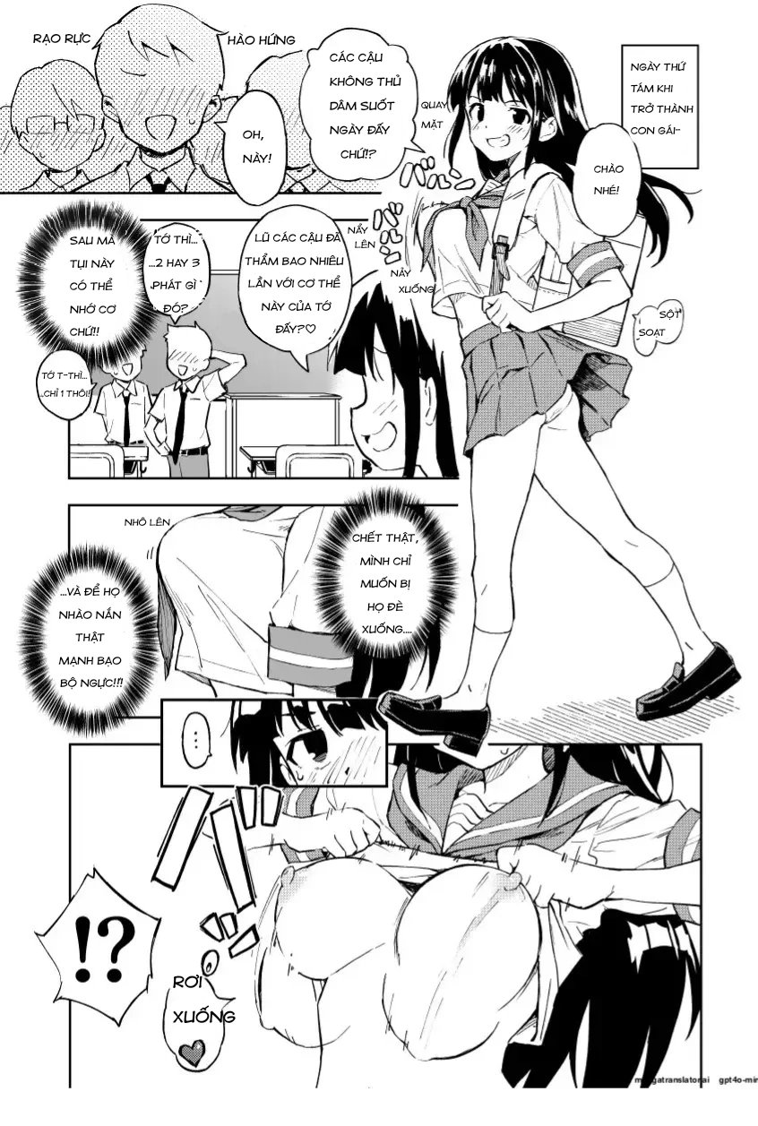 HentaiVN.net - Ảnh 13 - Miễn là tôi không có thai trong 1 tháng, tôi sẽ trở lại là con trai! - Chap 2
