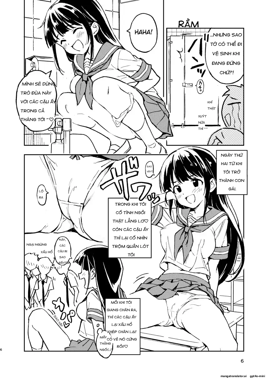 HentaiVN.net - Ảnh 6 - Miễn là tôi không có thai trong 1 tháng, tôi sẽ trở lại là con trai! - Chap 2