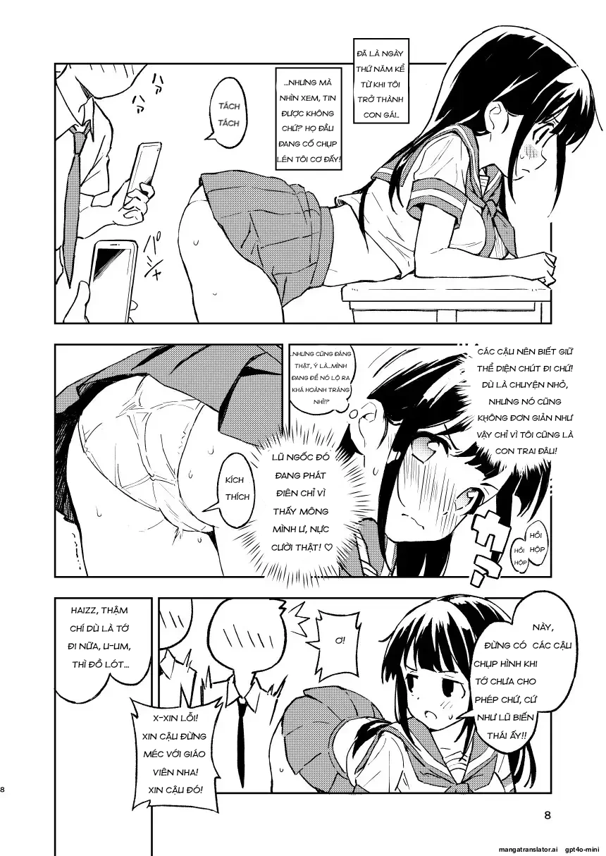 HentaiVN.net - Ảnh 8 - Miễn là tôi không có thai trong 1 tháng, tôi sẽ trở lại là con trai! - Chap 2