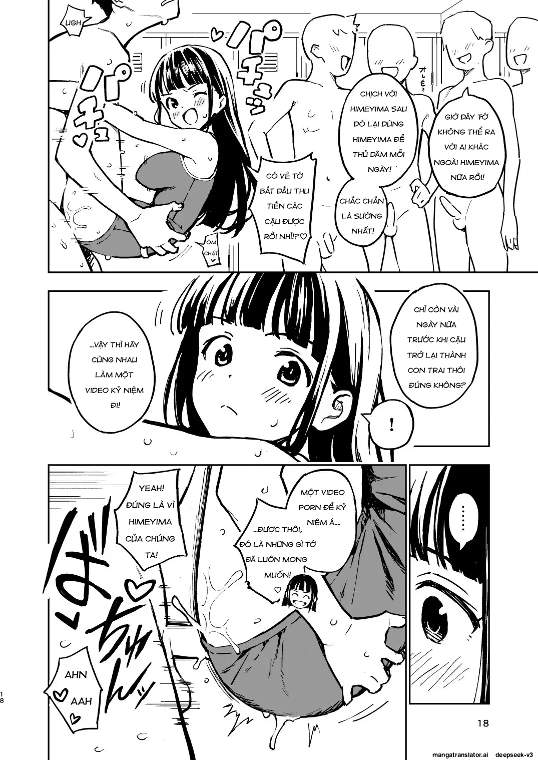 HentaiVN.net - Ảnh 18 - Miễn là tôi không có thai trong 1 tháng, tôi sẽ trở lại là con trai! - Chap 4