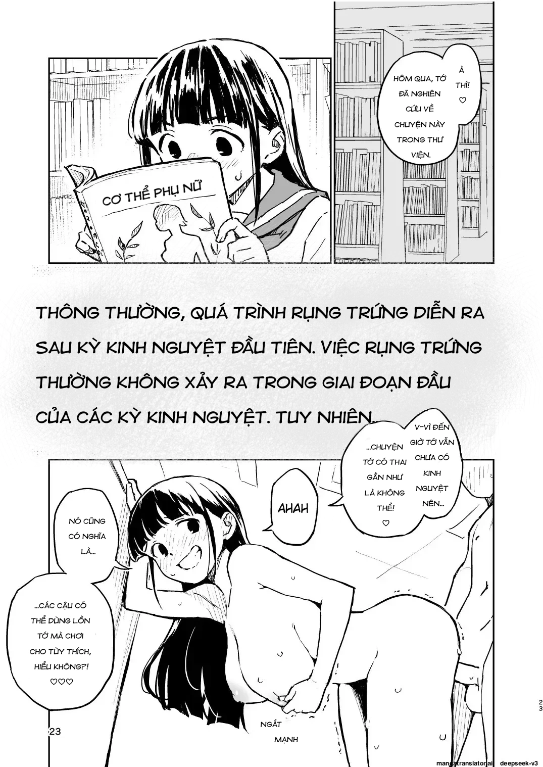 HentaiVN.net - Ảnh 23 - Miễn là tôi không có thai trong 1 tháng, tôi sẽ trở lại là con trai! - Chap 4