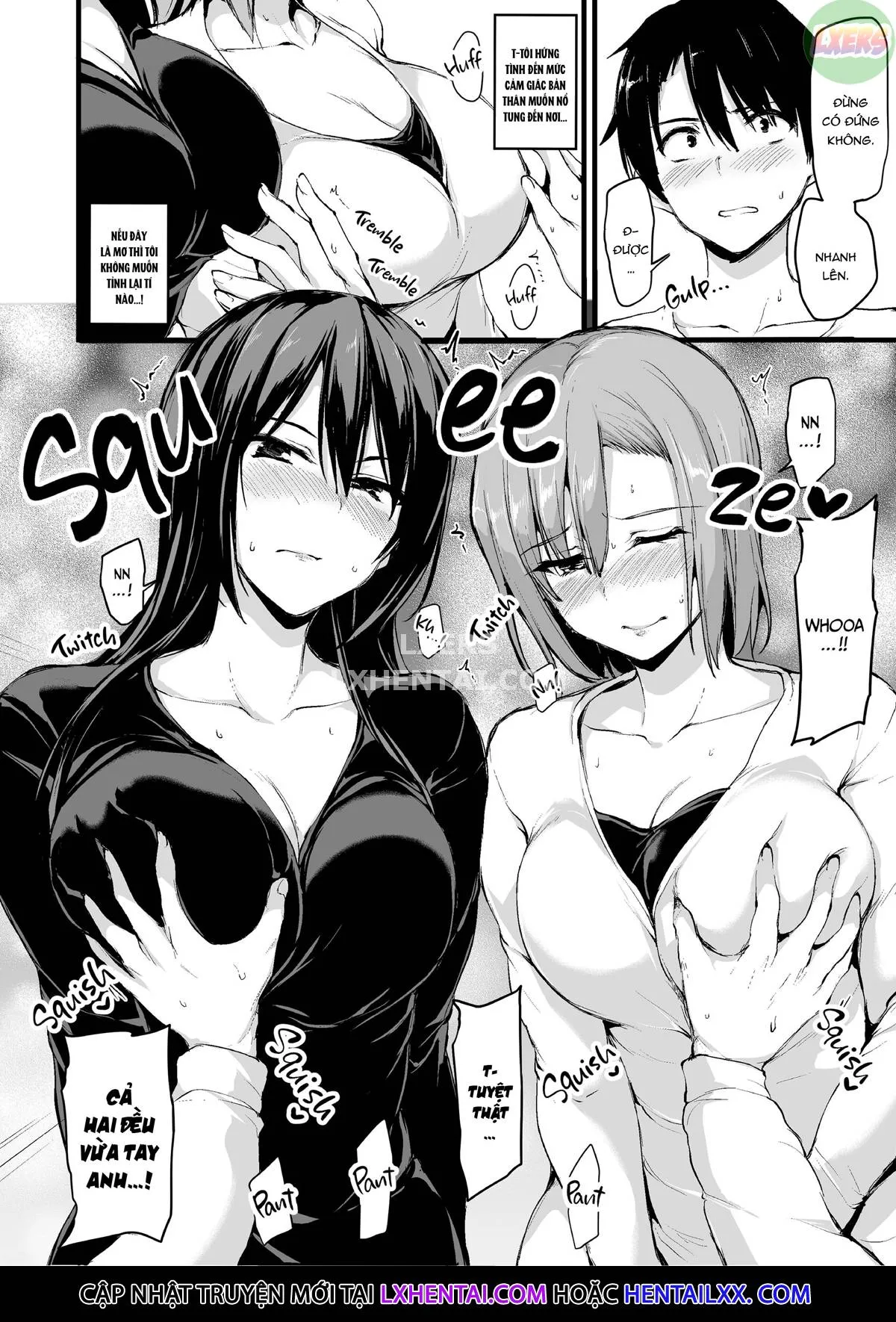HentaiVN.net - Ảnh 10 - Kyonyuu ga Futari Inai to Bokki Shinai Otto no Tame ni Tomodachi o Tsurete Kita Tsuma - Chap 2