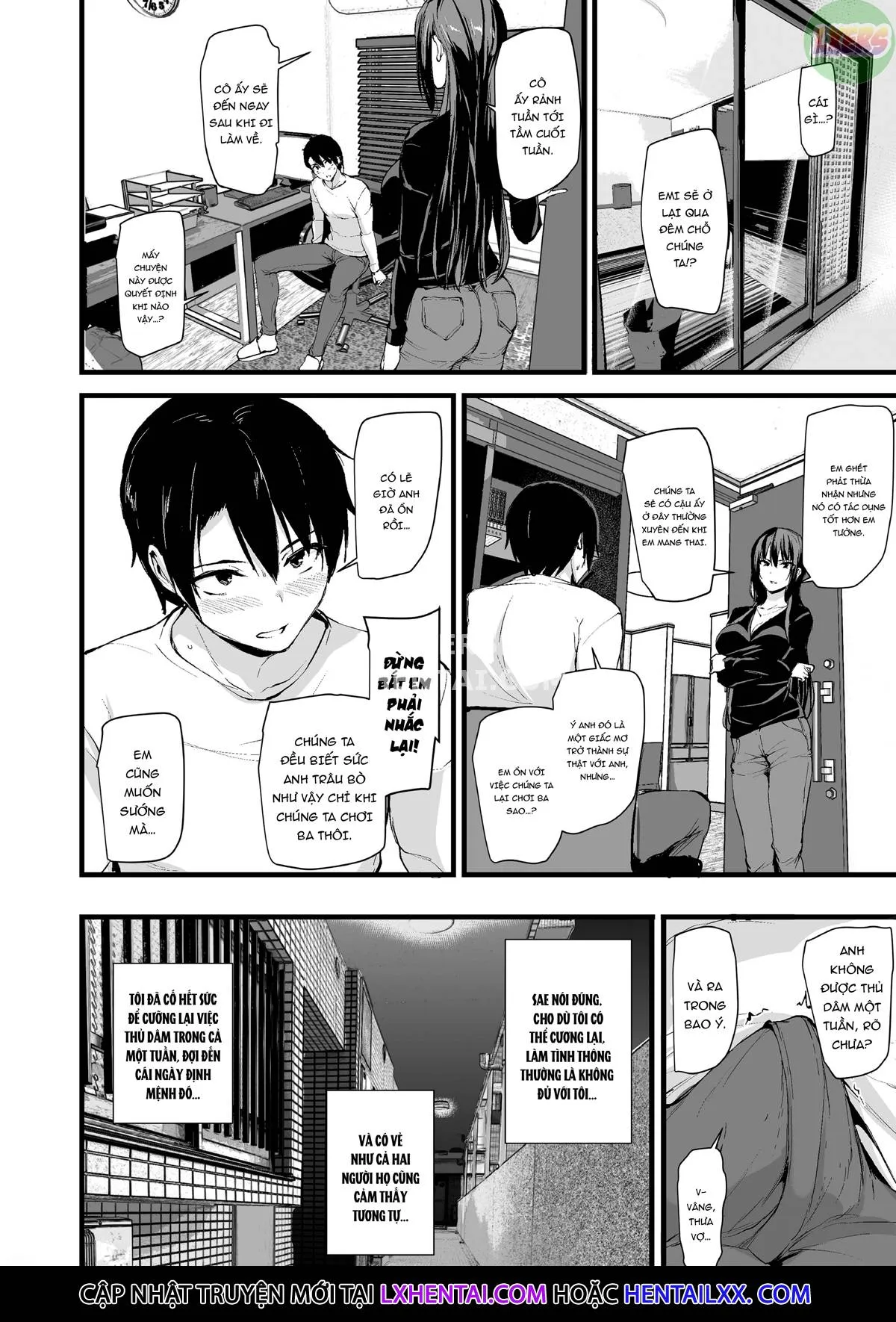 HentaiVN.net - Ảnh 28 - Kyonyuu ga Futari Inai to Bokki Shinai Otto no Tame ni Tomodachi o Tsurete Kita Tsuma - Chap 2