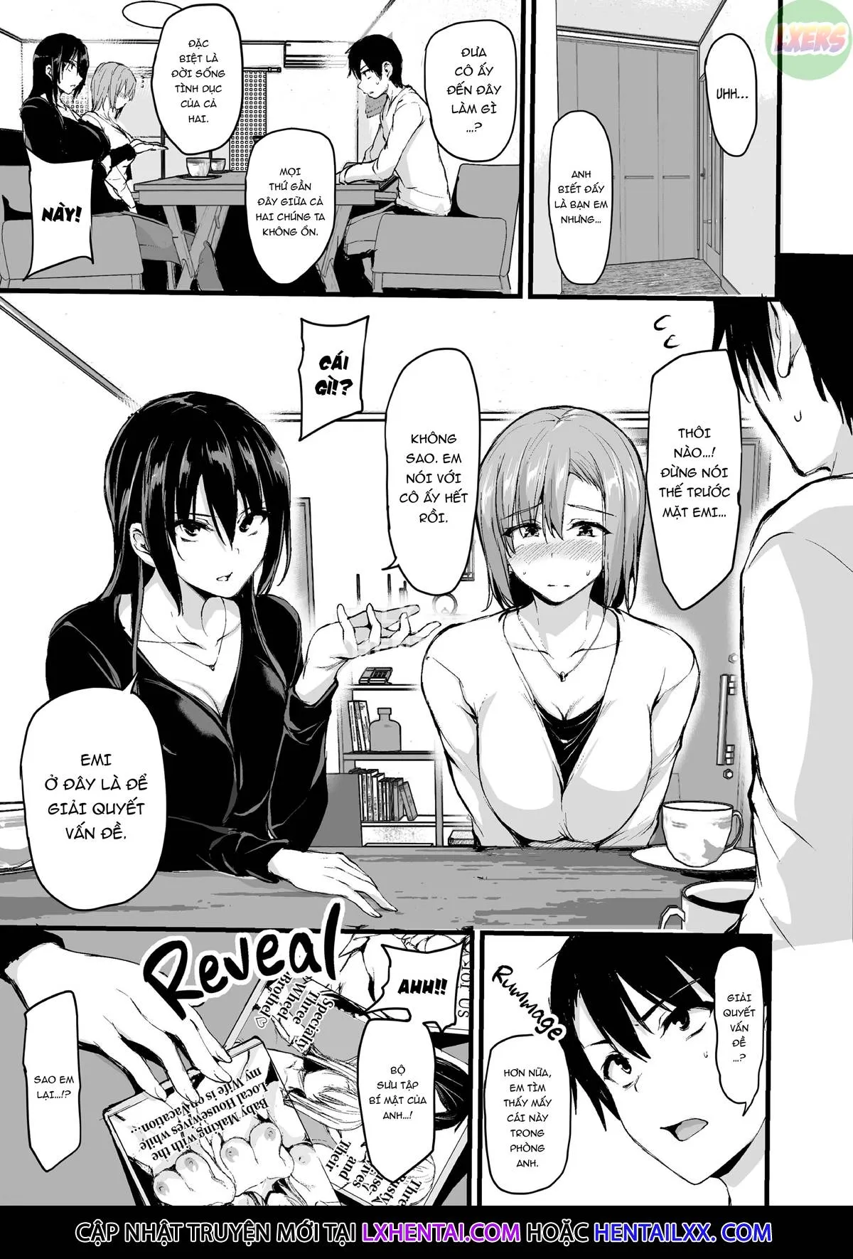 HentaiVN.net - Ảnh 5 - Kyonyuu ga Futari Inai to Bokki Shinai Otto no Tame ni Tomodachi o Tsurete Kita Tsuma - Chap 2