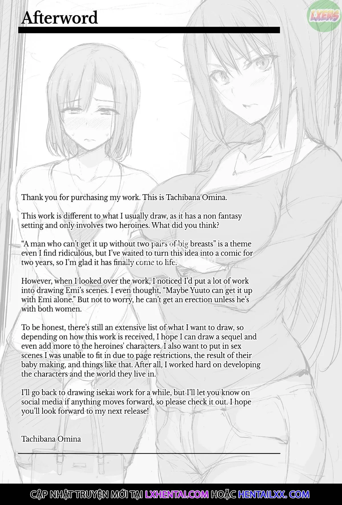 HentaiVN.net - Ảnh 57 - Kyonyuu ga Futari Inai to Bokki Shinai Otto no Tame ni Tomodachi o Tsurete Kita Tsuma - Chap 2