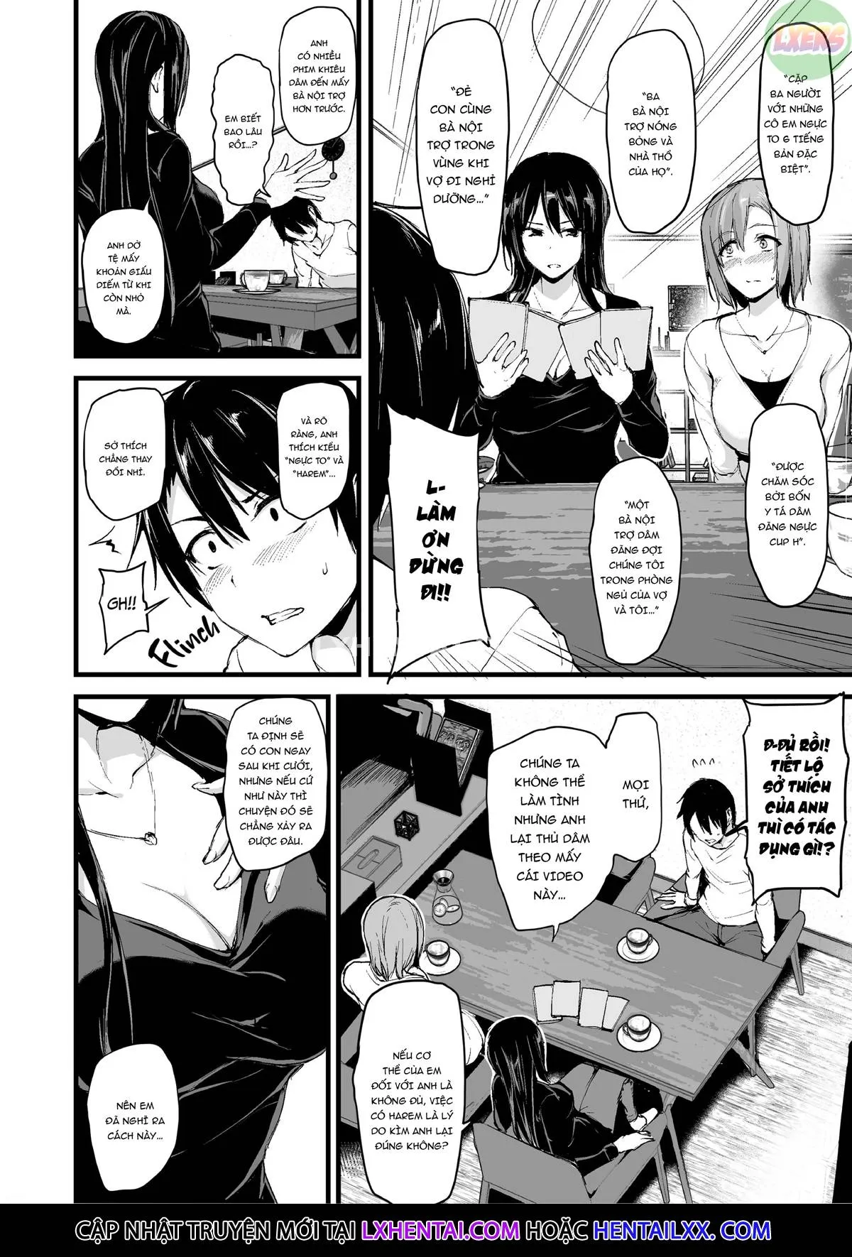 HentaiVN.net - Ảnh 6 - Kyonyuu ga Futari Inai to Bokki Shinai Otto no Tame ni Tomodachi o Tsurete Kita Tsuma - Chap 2