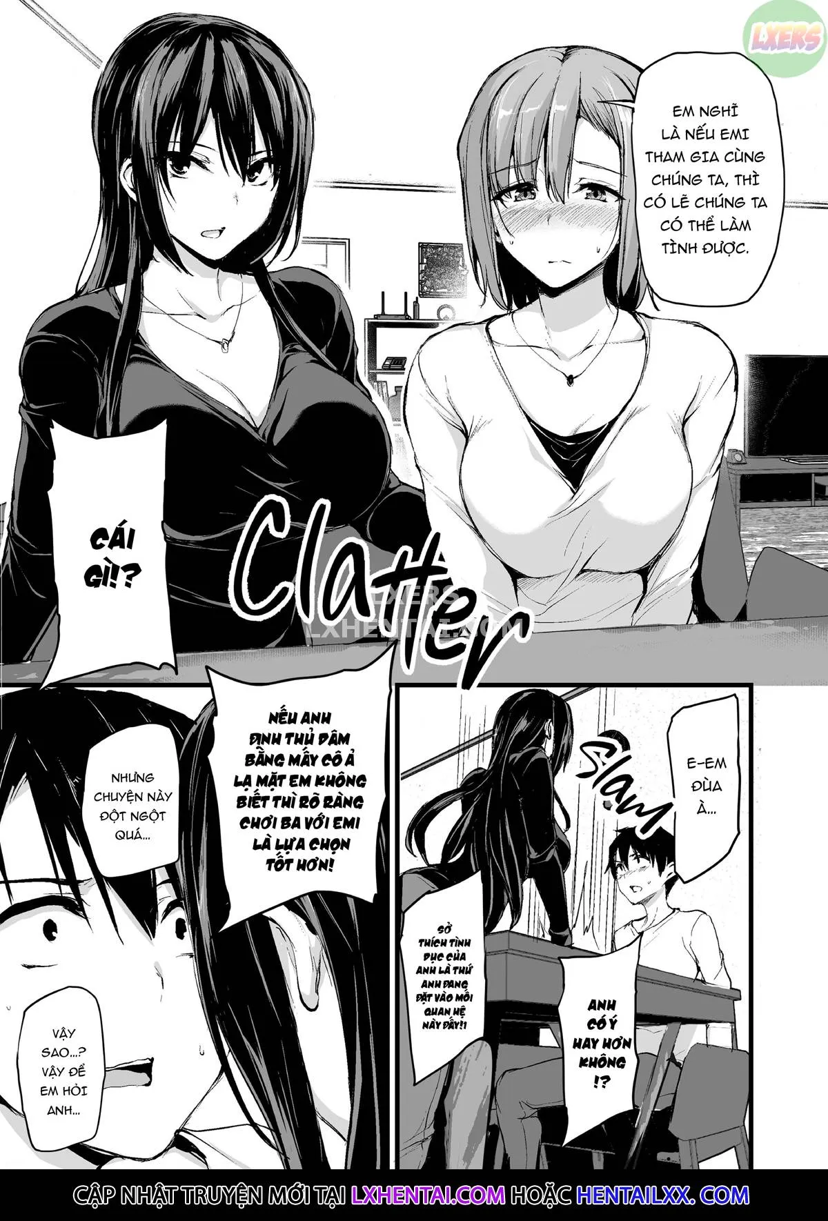 HentaiVN.net - Ảnh 7 - Kyonyuu ga Futari Inai to Bokki Shinai Otto no Tame ni Tomodachi o Tsurete Kita Tsuma - Chap 2