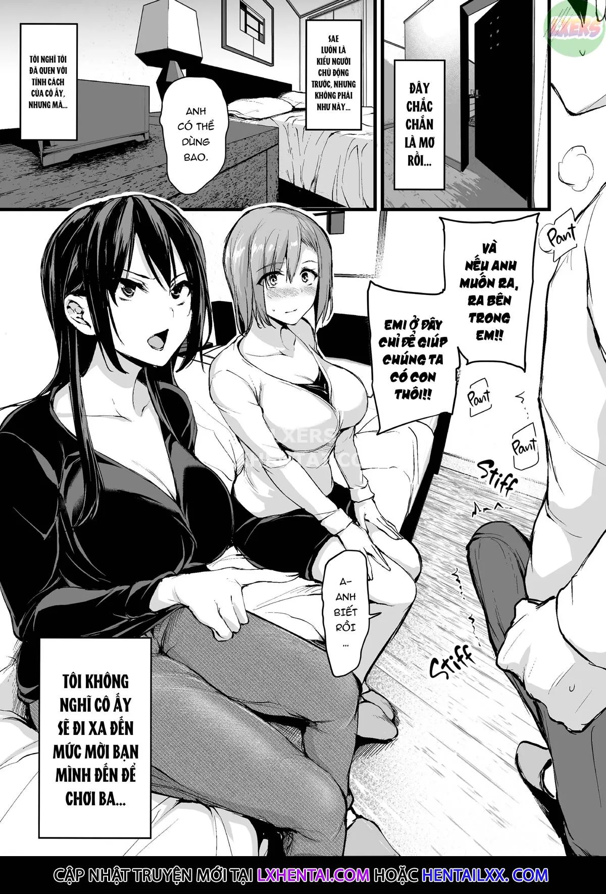 HentaiVN.net - Ảnh 9 - Kyonyuu ga Futari Inai to Bokki Shinai Otto no Tame ni Tomodachi o Tsurete Kita Tsuma - Chap 2