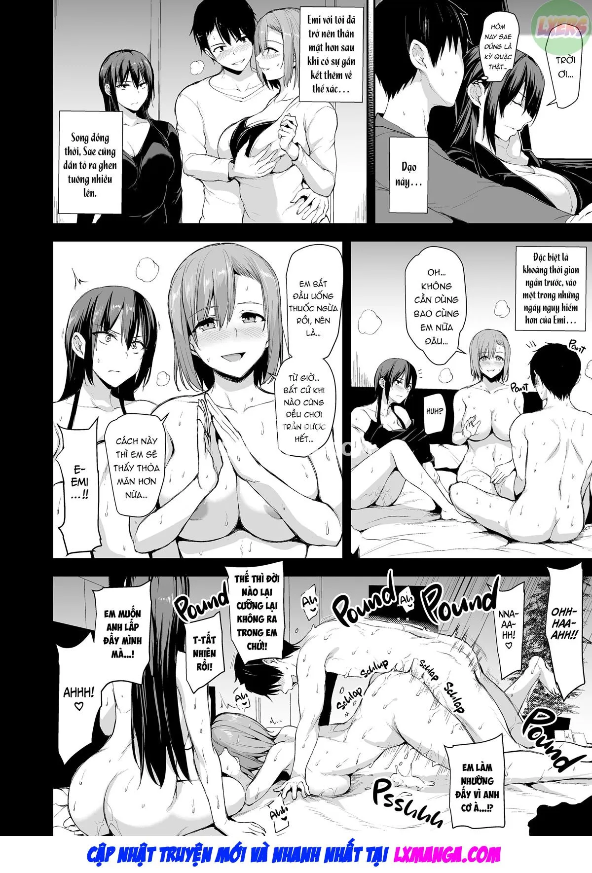 HentaiVN.net - Ảnh 6 - Kyonyuu ga Futari Inai to Bokki Shinai Otto no Tame ni Tomodachi o Tsurete Kita Tsuma - Chap 3