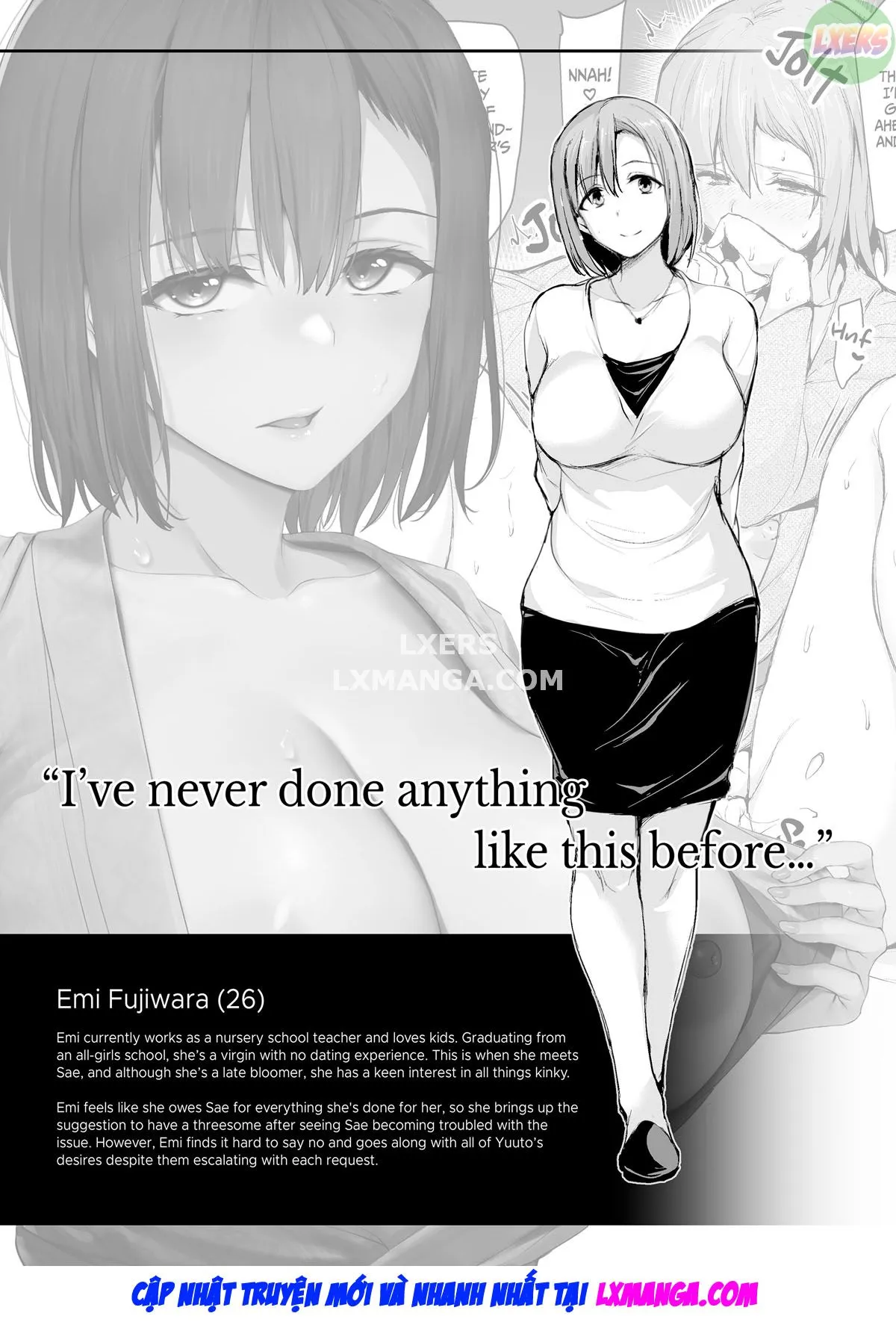 HentaiVN.net - Ảnh 55 - Kyonyuu ga Futari Inai to Bokki Shinai Otto no Tame ni Tomodachi o Tsurete Kita Tsuma - Chap 3
