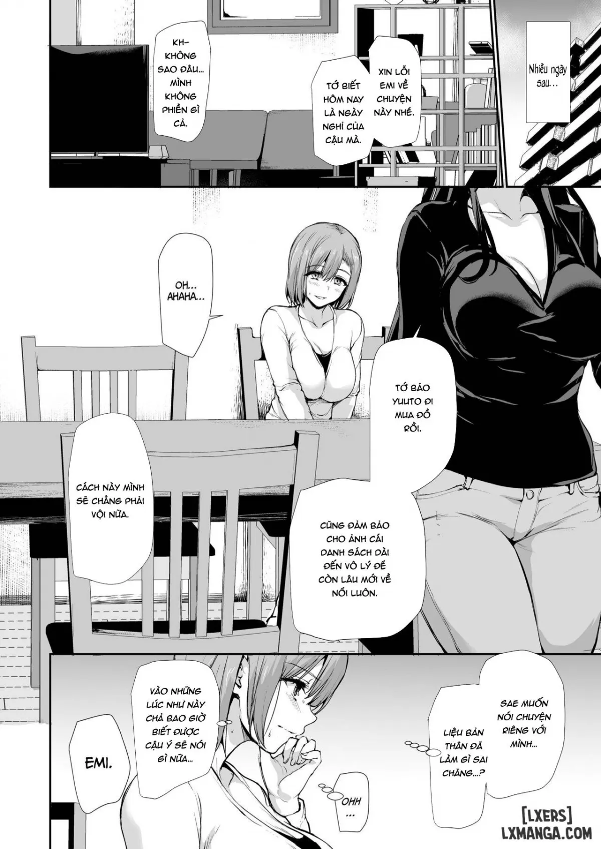 HentaiVN.net - Ảnh 13 - Kyonyuu ga Futari Inai to Bokki Shinai Otto no Tame ni Tomodachi o Tsurete Kita Tsuma - Chap 4