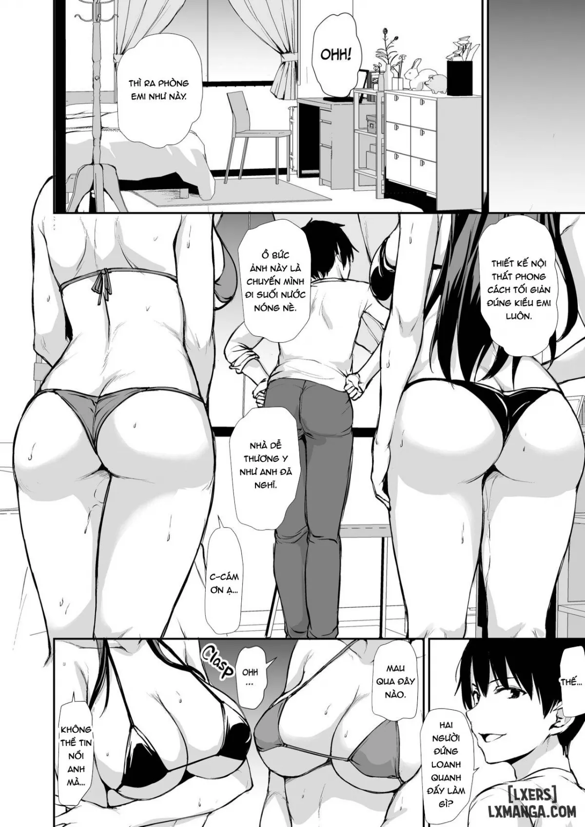 HentaiVN.net - Ảnh 17 - Kyonyuu ga Futari Inai to Bokki Shinai Otto no Tame ni Tomodachi o Tsurete Kita Tsuma - Chap 4