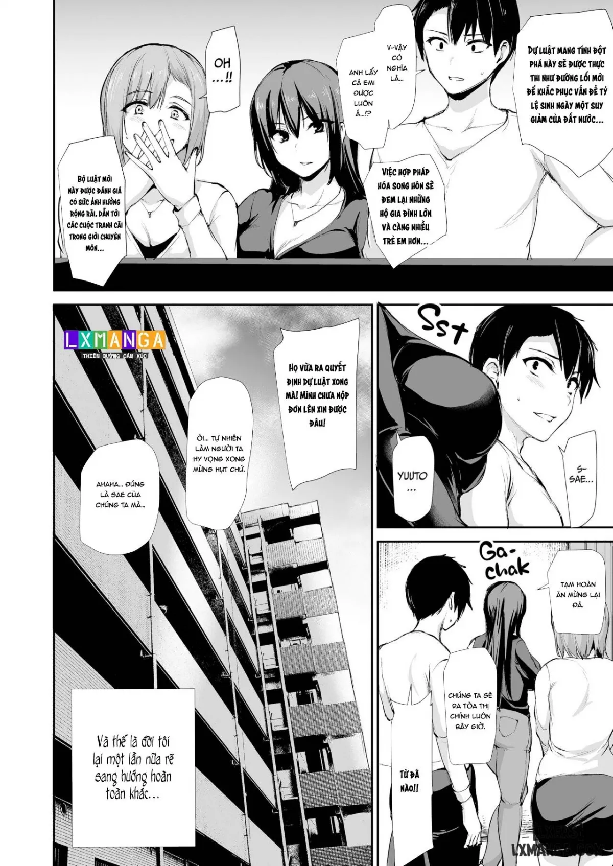HentaiVN.net - Ảnh 73 - Kyonyuu ga Futari Inai to Bokki Shinai Otto no Tame ni Tomodachi o Tsurete Kita Tsuma - Chap 4