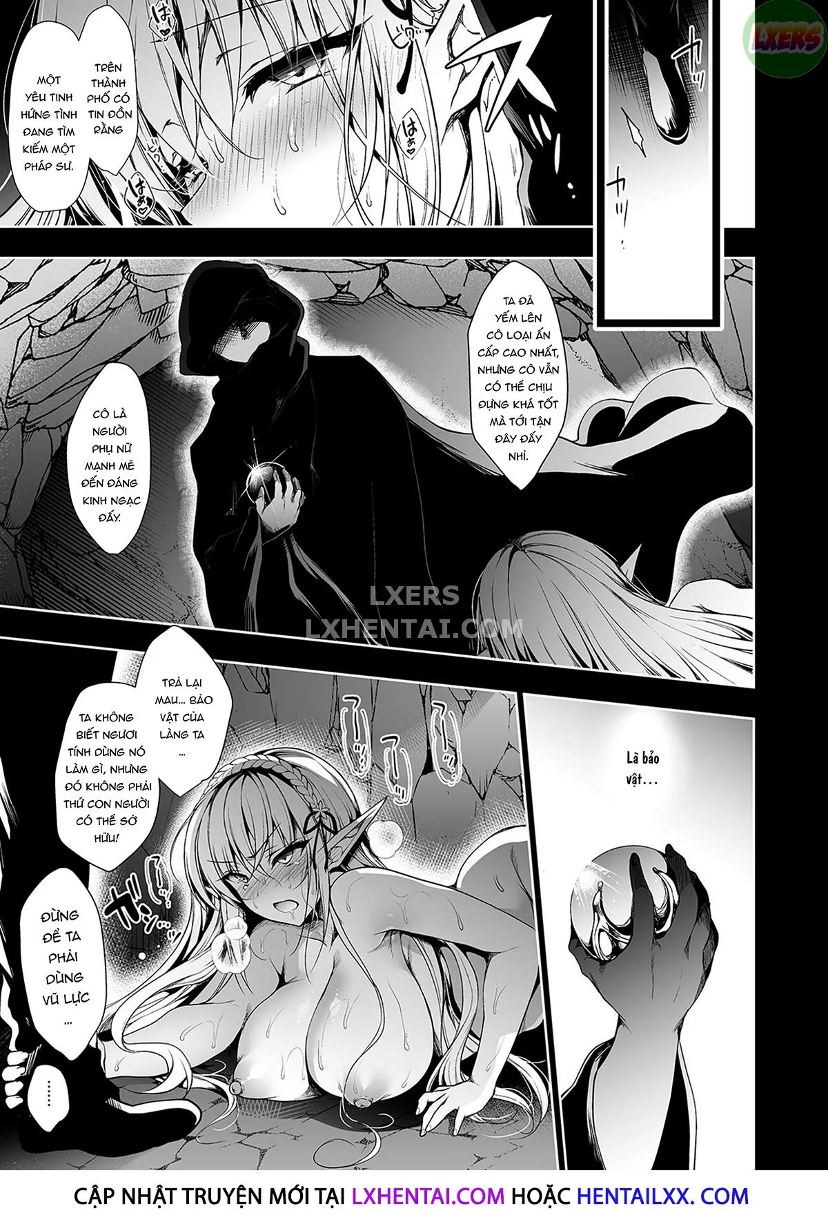 HentaiVN.net - Ảnh 32 - Elf ni Inmon o Tsukeru Hon [エルフに淫紋を付ける本] - Chap 1