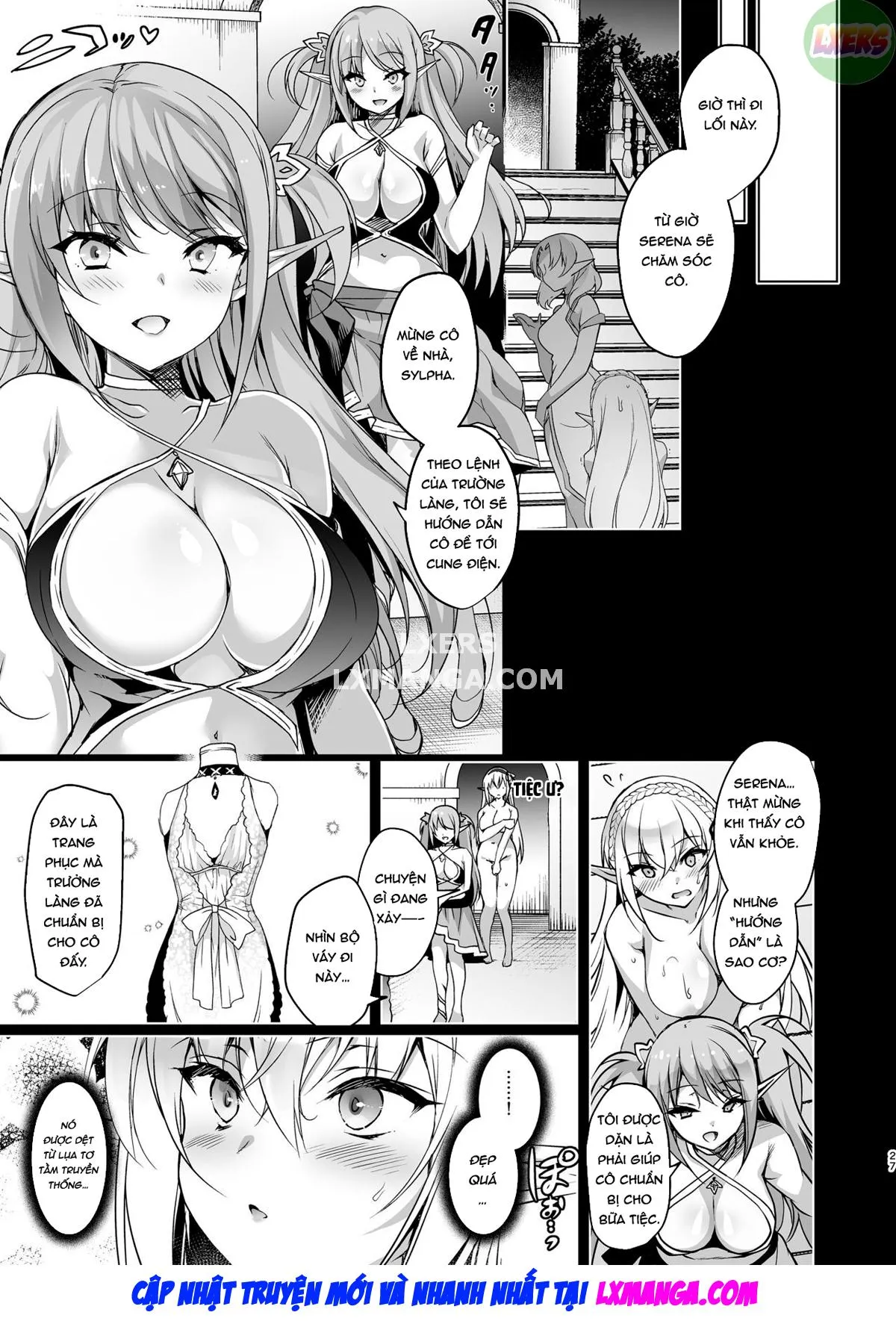 HentaiVN.net - Ảnh 31 - Elf ni Inmon o Tsukeru Hon [エルフに淫紋を付ける本] - Chap 3