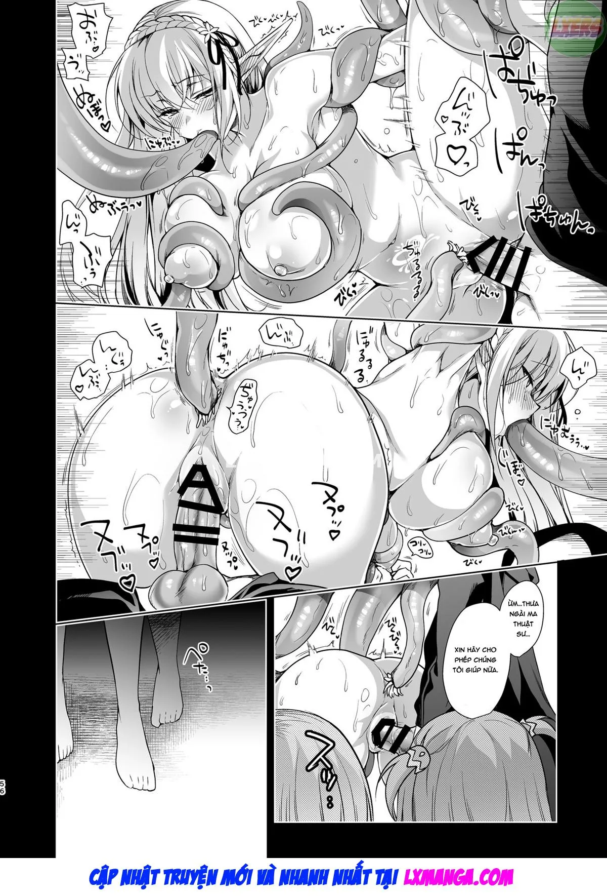 HentaiVN.net - Ảnh 60 - Elf ni Inmon o Tsukeru Hon [エルフに淫紋を付ける本] - Chap 3