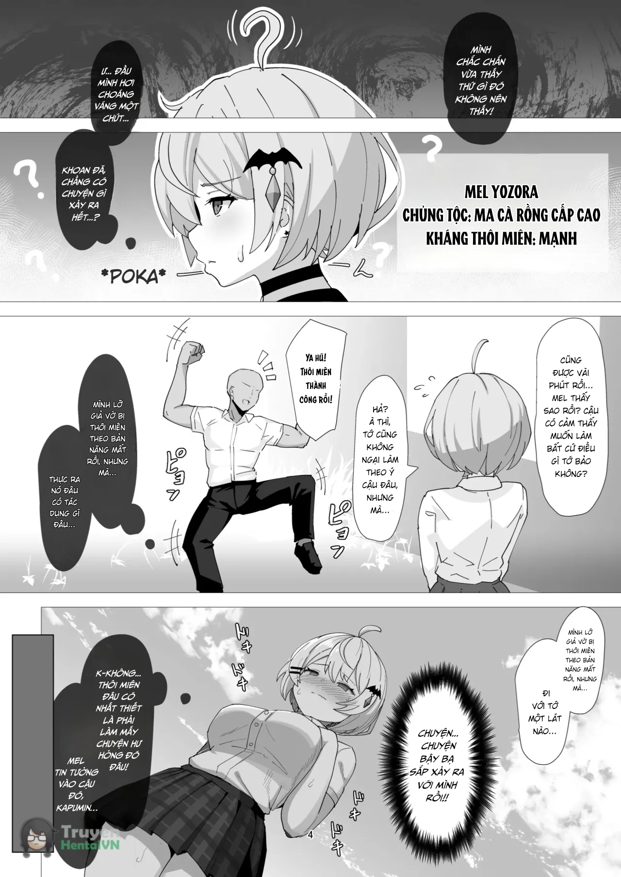 HentaiVN.net - Ảnh 4 - Genius Vampires Don't Fall for Hypnosis - Chap 1
