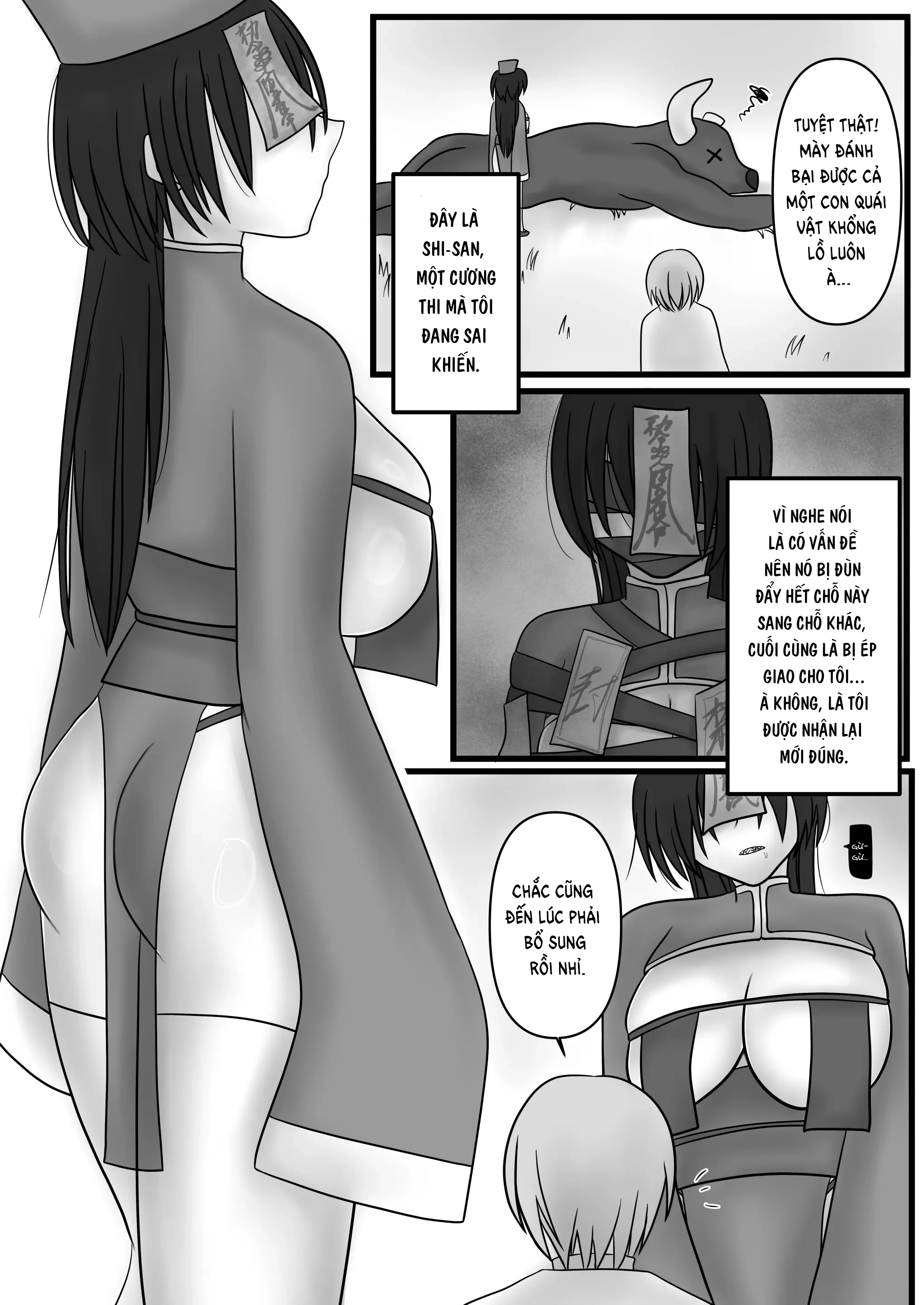 HentaiVN.net - Ảnh 4 - Những trò vui dâm dục của cương thi futanari - Chap 1