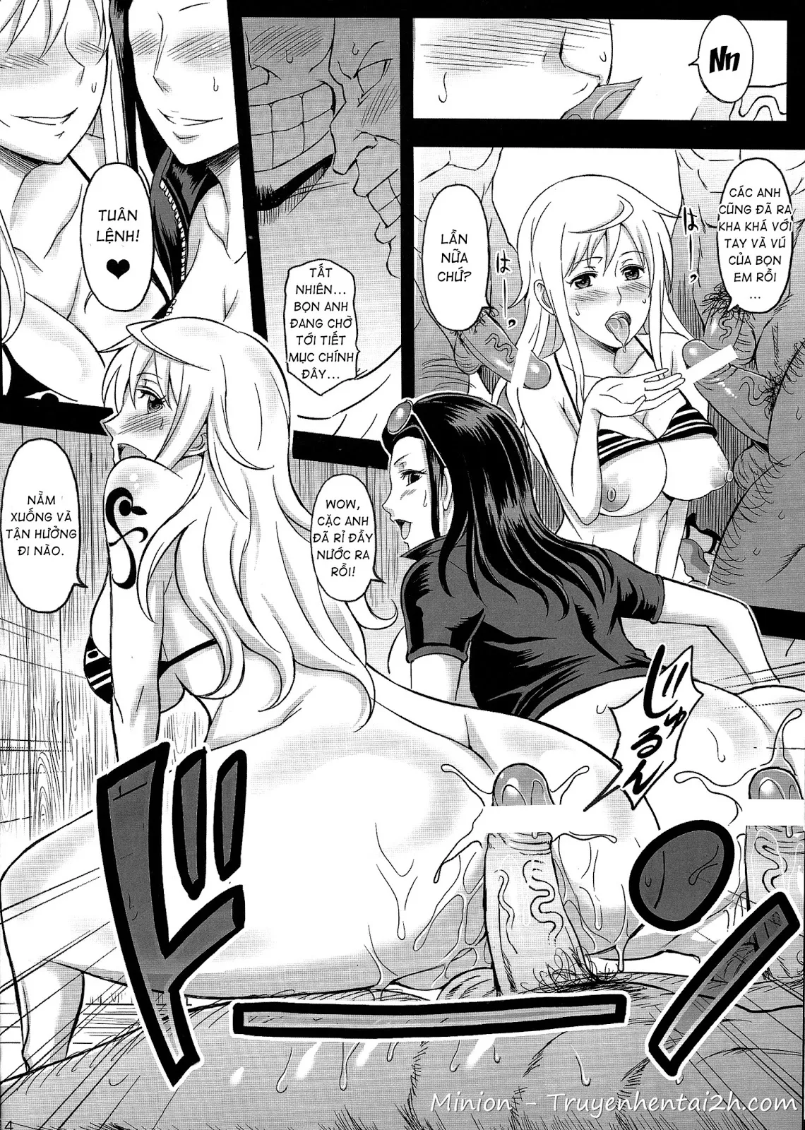 HentaiVN.net - Ảnh 10 - Rakuen Onna Kaizoku (One Piece) [Woman Pirate in Paradise] - Chap 1
