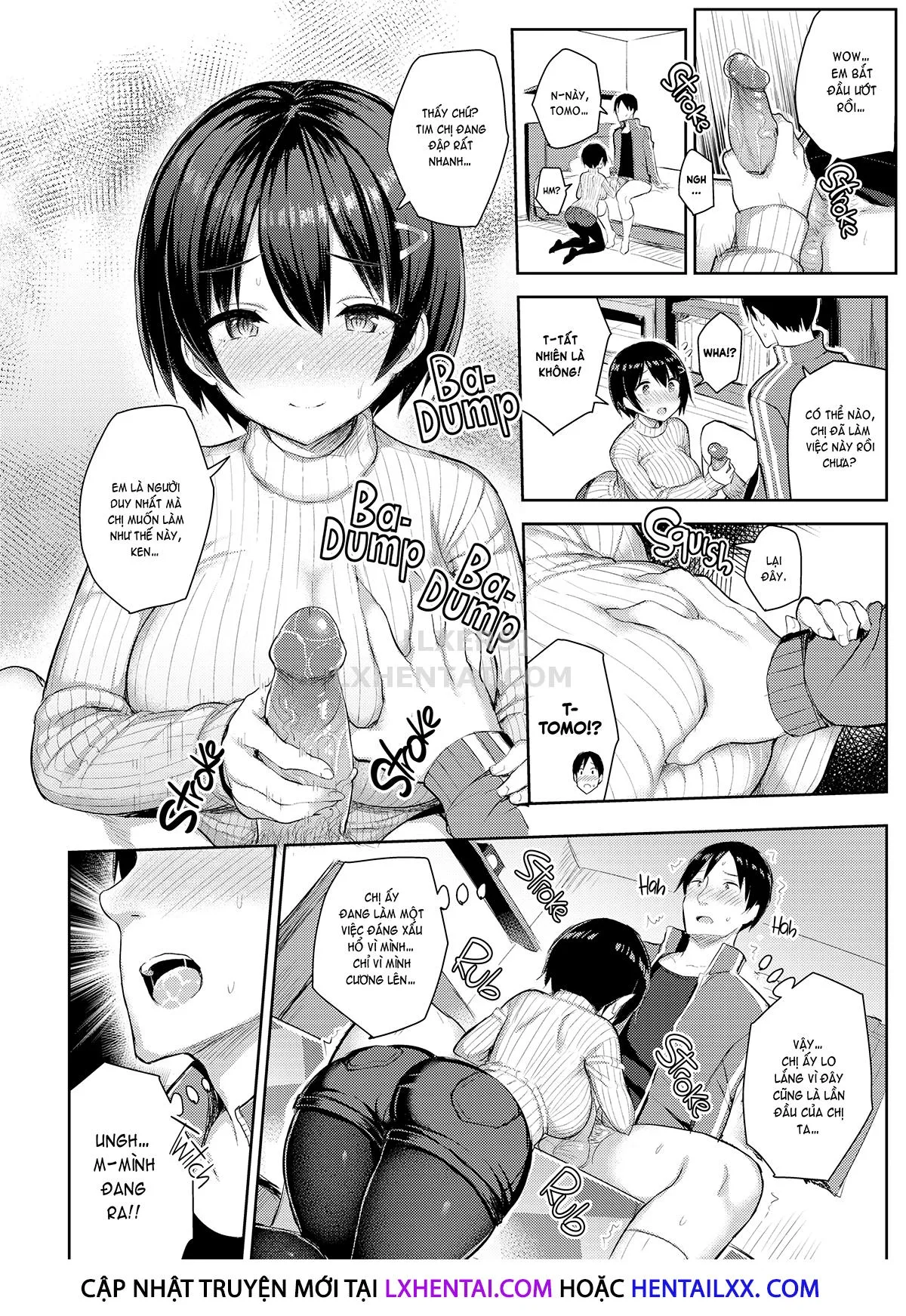 HentaiVN.net - Ảnh 10 - Holiday with My Busty Cousin - Chap 1