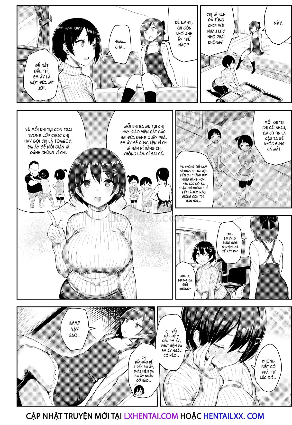 HentaiVN.net - Ảnh 6 - Holiday with My Busty Cousin - Chap 1