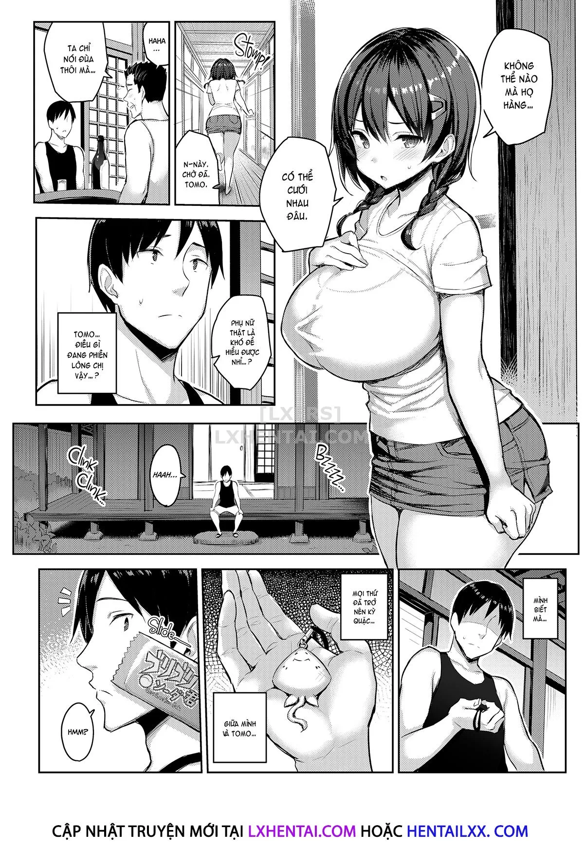 HentaiVN.net - Ảnh 7 - Holiday with My Busty Cousin - Chap 2