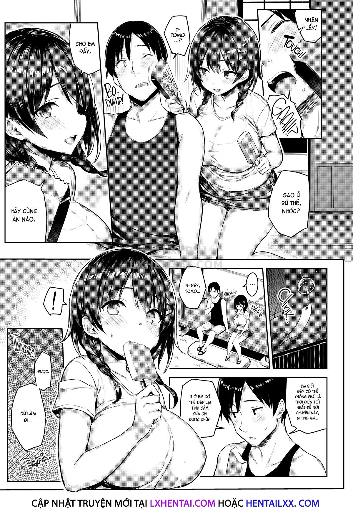 HentaiVN.net - Ảnh 8 - Holiday with My Busty Cousin - Chap 2