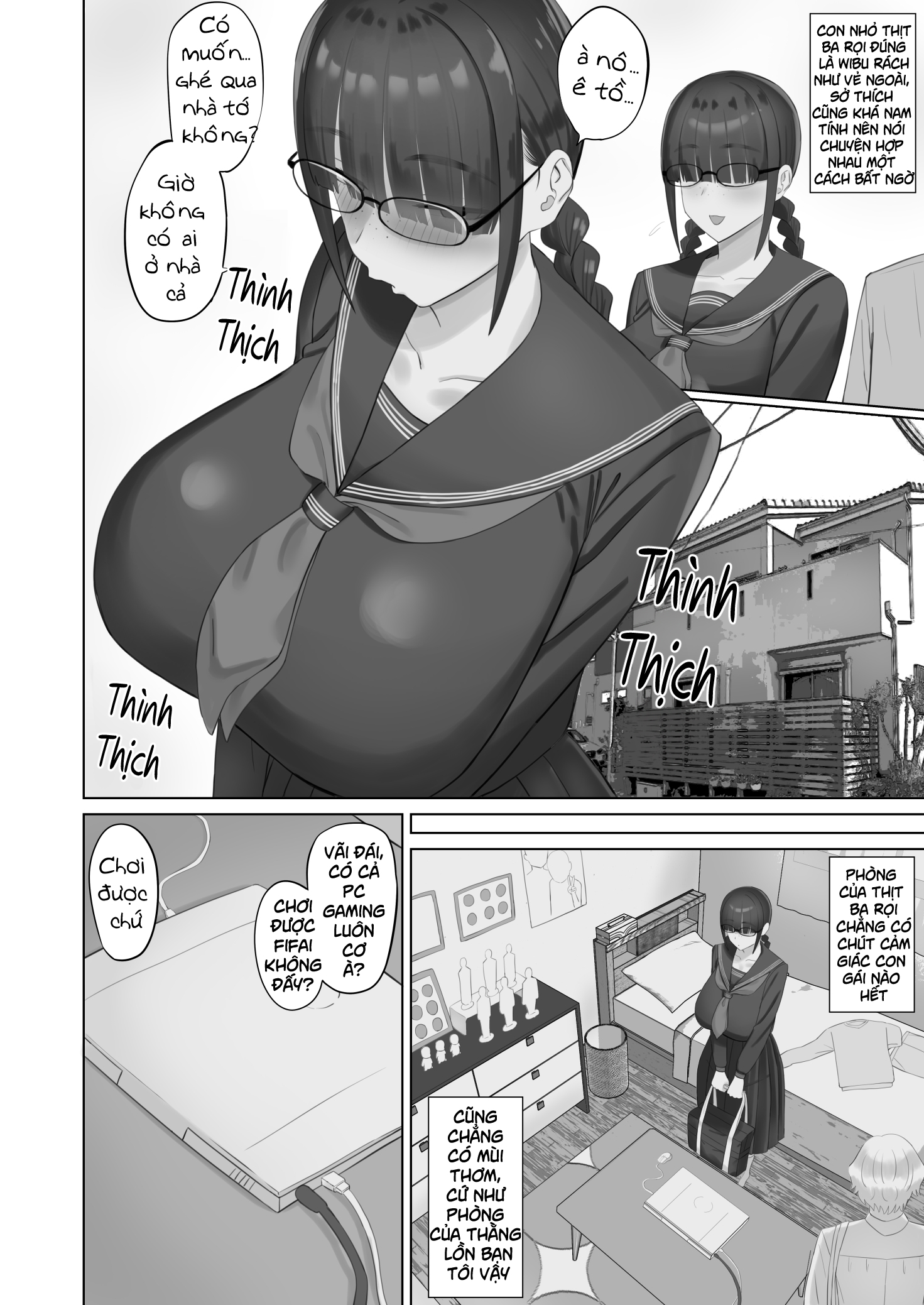 HentaiVN.net - Ảnh 7 - Con bạn gái heo nái - Chap 1