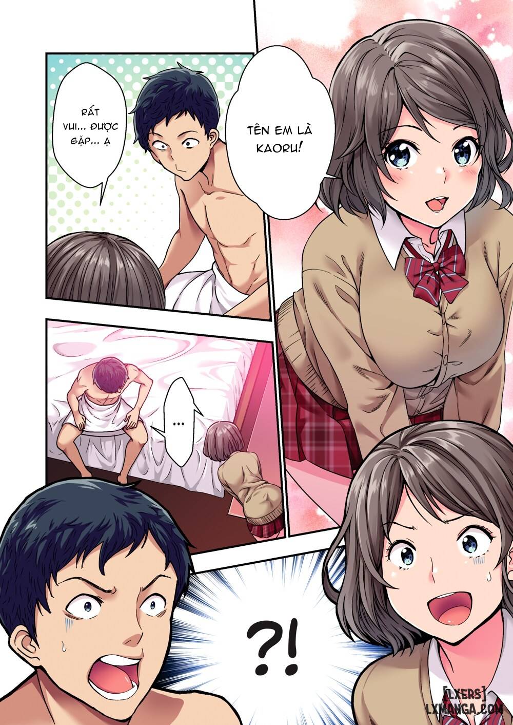 HentaiVN.net - Ảnh 5 - Fuuzoku de Oshiego JK to Namahame Zetsurin Sex - Chap 1
