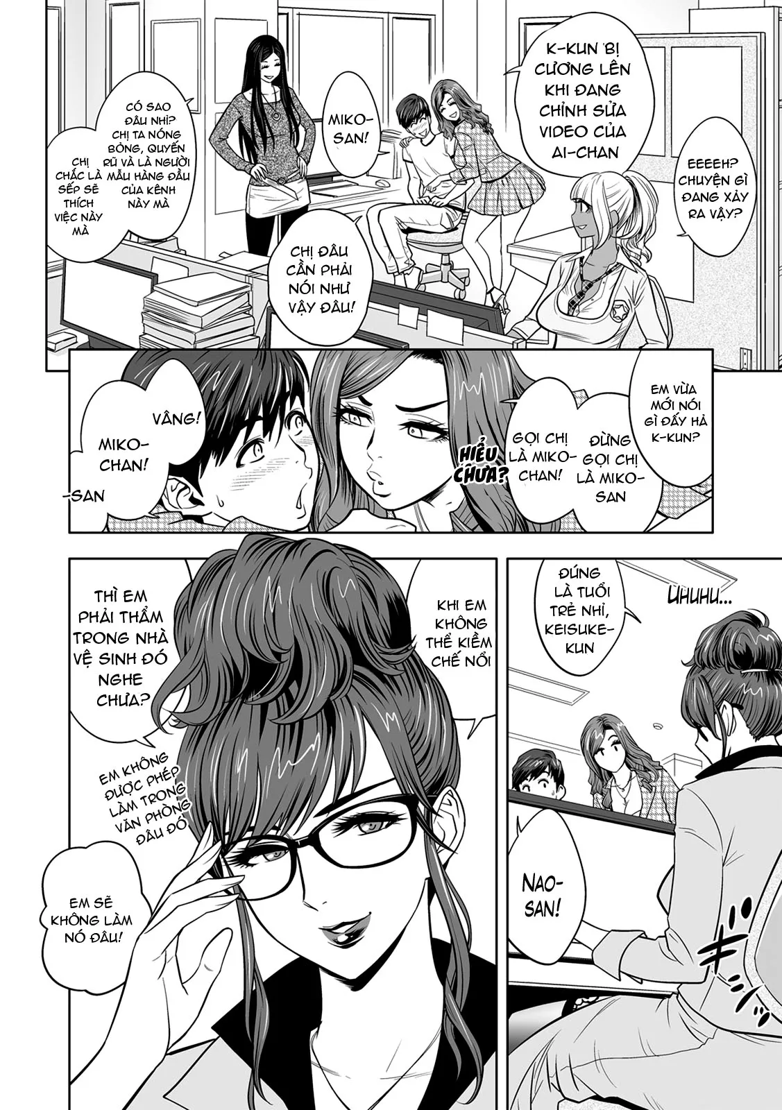 HentaiVN.net - Ảnh 7 - Gal Ane Shachou to Harem Office ~SEX wa Gyoumu ni Fukumimasu ka? - Chap 1