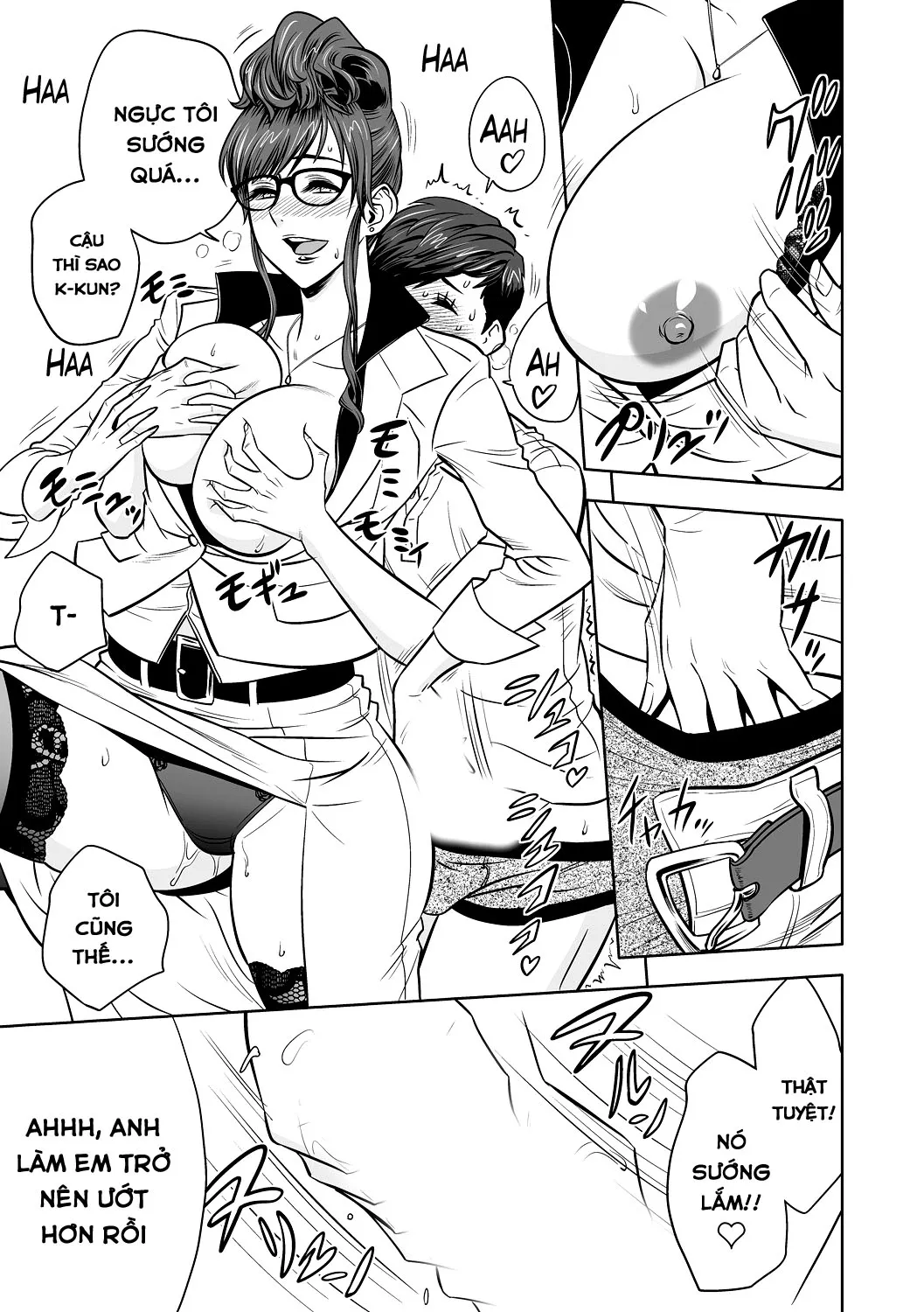 HentaiVN.net - Ảnh 18 - Gal Ane Shachou to Harem Office ~SEX wa Gyoumu ni Fukumimasu ka? - Chap 2