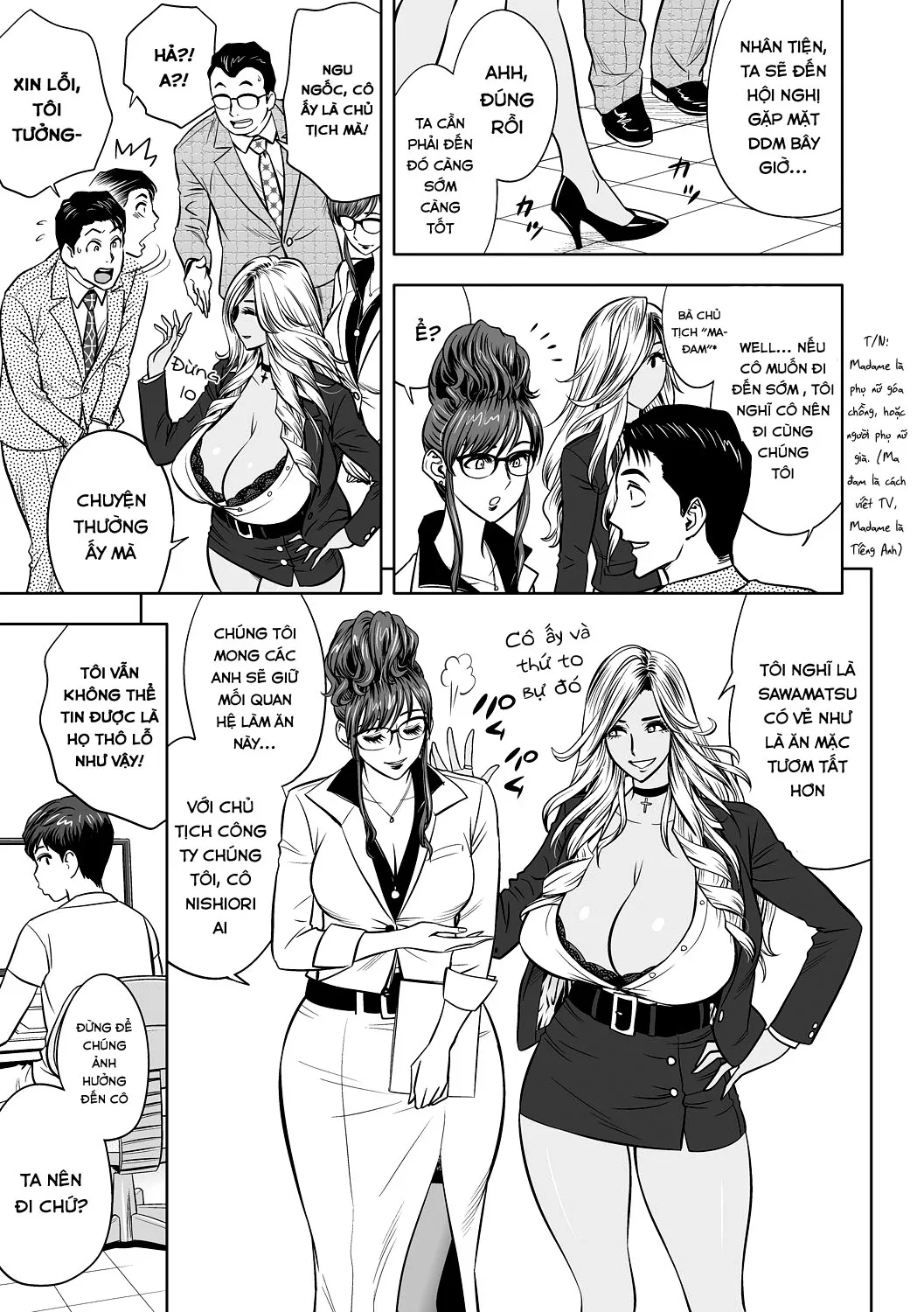 HentaiVN.net - Ảnh 4 - Gal Ane Shachou to Harem Office ~SEX wa Gyoumu ni Fukumimasu ka? - Chap 2